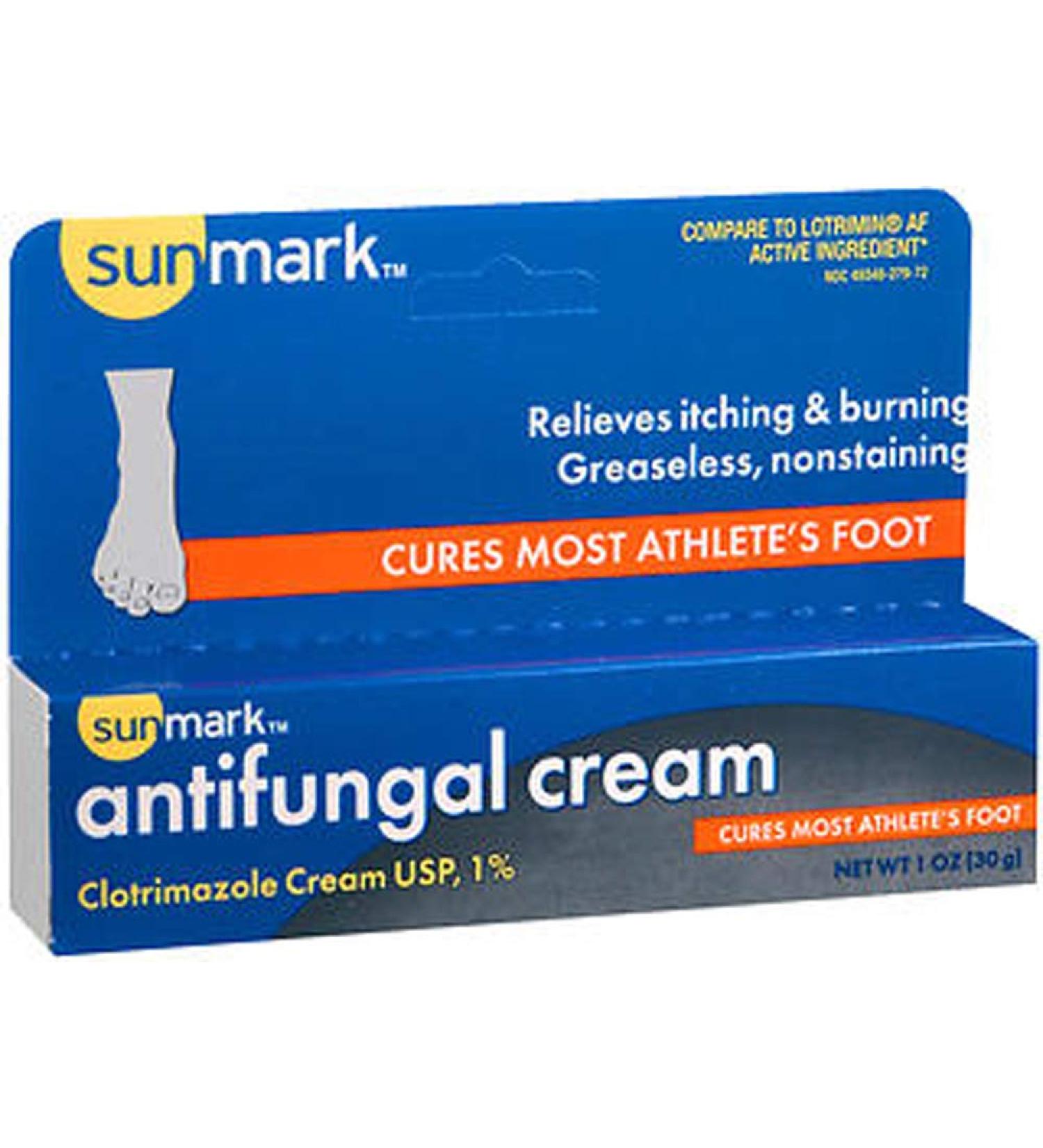 Sunmark Antifungal Cream Clotrimazole 1% 1 oz by Sunmark (Pack of 2)
