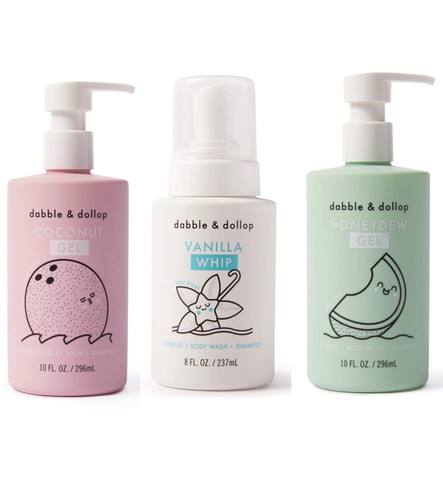 Beachy Bundle: Natural Bubble Bath, Body Wash & Shampoo for Kids - USA-Made, Paraben & Sulfate Free, Vegan - Honeydew, Vanilla & Coconut (Set of 3) - Buy Online on GoSupps.com