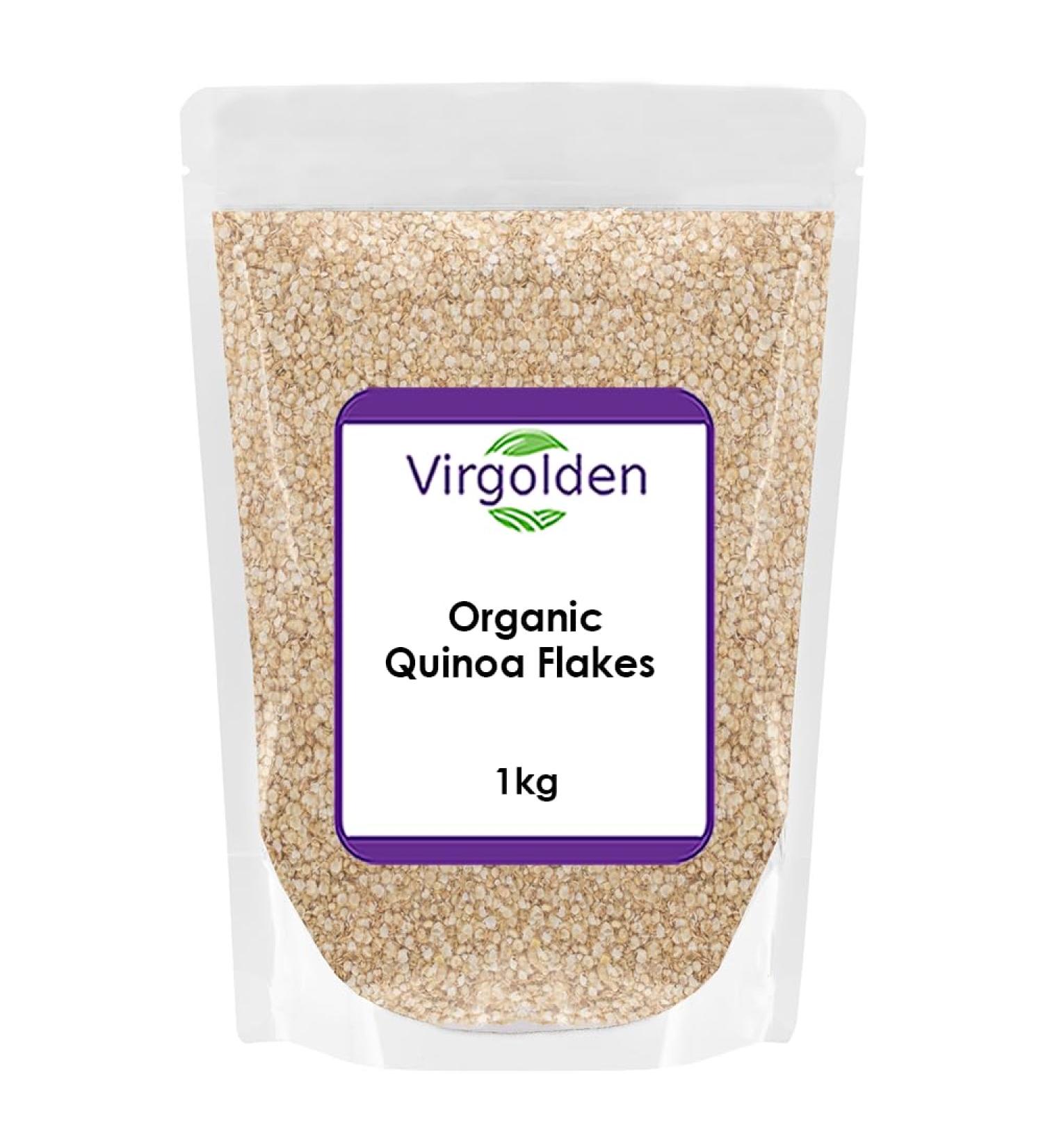Organic Quinoa Flakes 1kg by Virgolden Organic - Buy Online on GoSupps.com