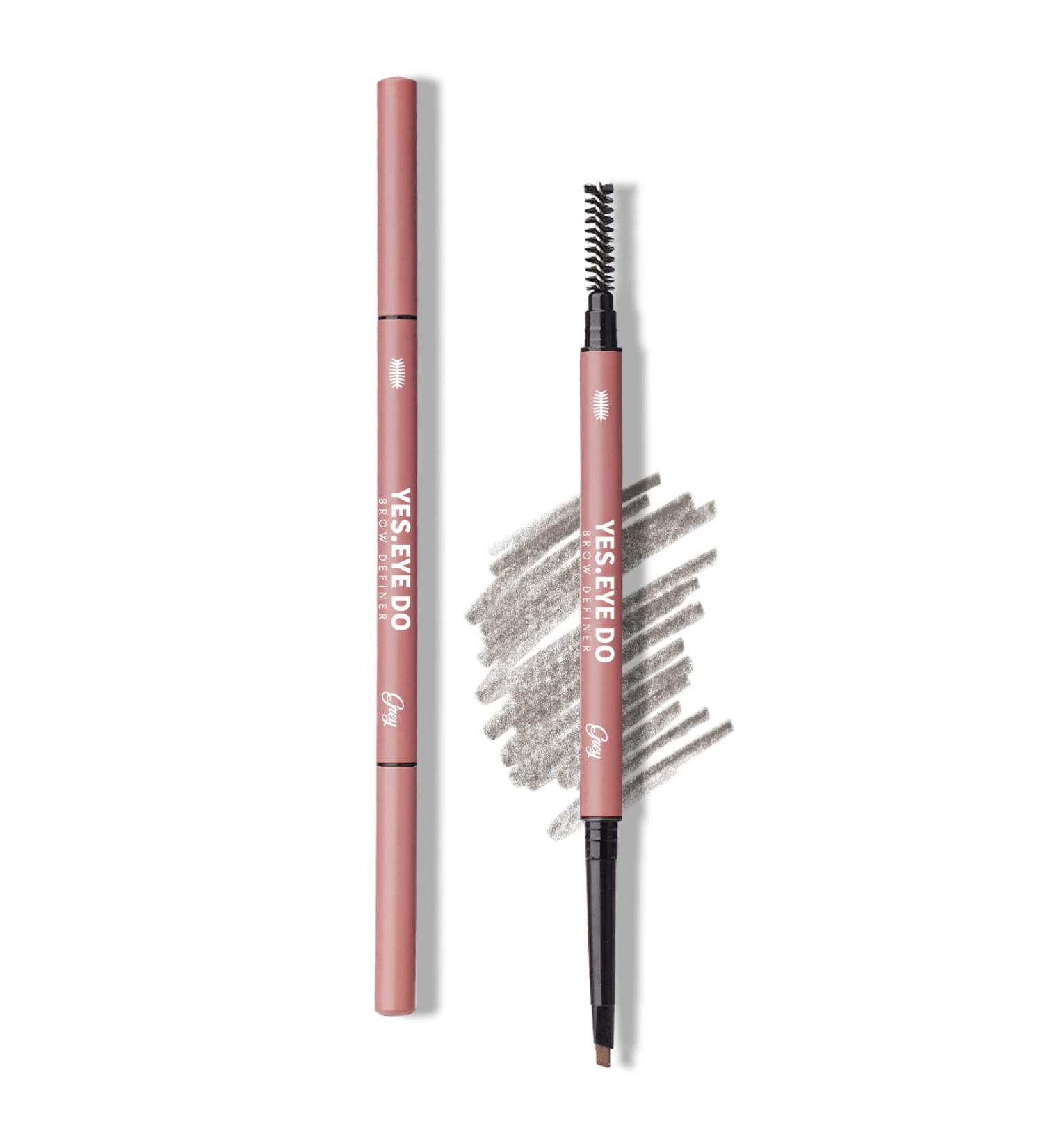 YES.EYE DO Gray Eyebrow Pencil for Gray Hair - Waterproof Precise 2mm Tip Automatic Defining Pen & Brush for Long-Lasting Sparse Brow Filler - Buy Online on GoSupps.com