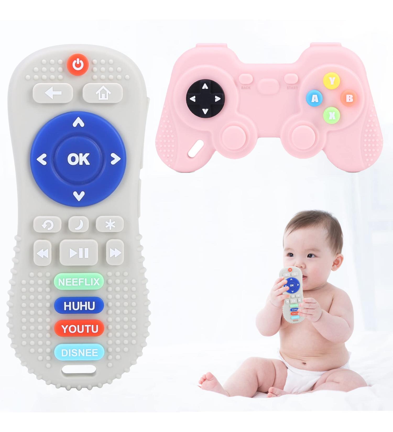 TINGGNIT Baby Silicone Teether Toys - BPA Free Teething Game Controller & Remote Control Chew Toys (2PCS) - Buy Online on GoSupps.com