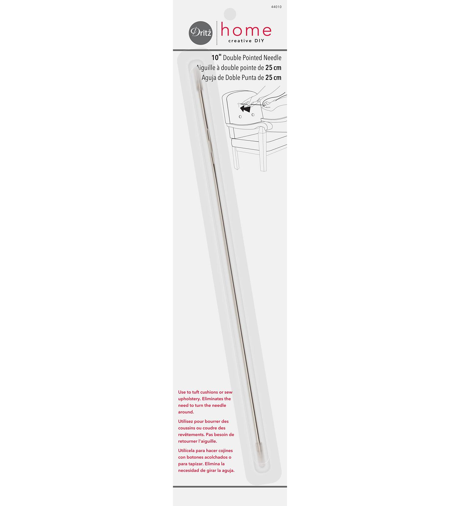 Dritz Home 44010 Double Pointed Hand Needle - 10-Inch Nickel | High-Quality Sewing Tool - Buy Online on GoSupps.com