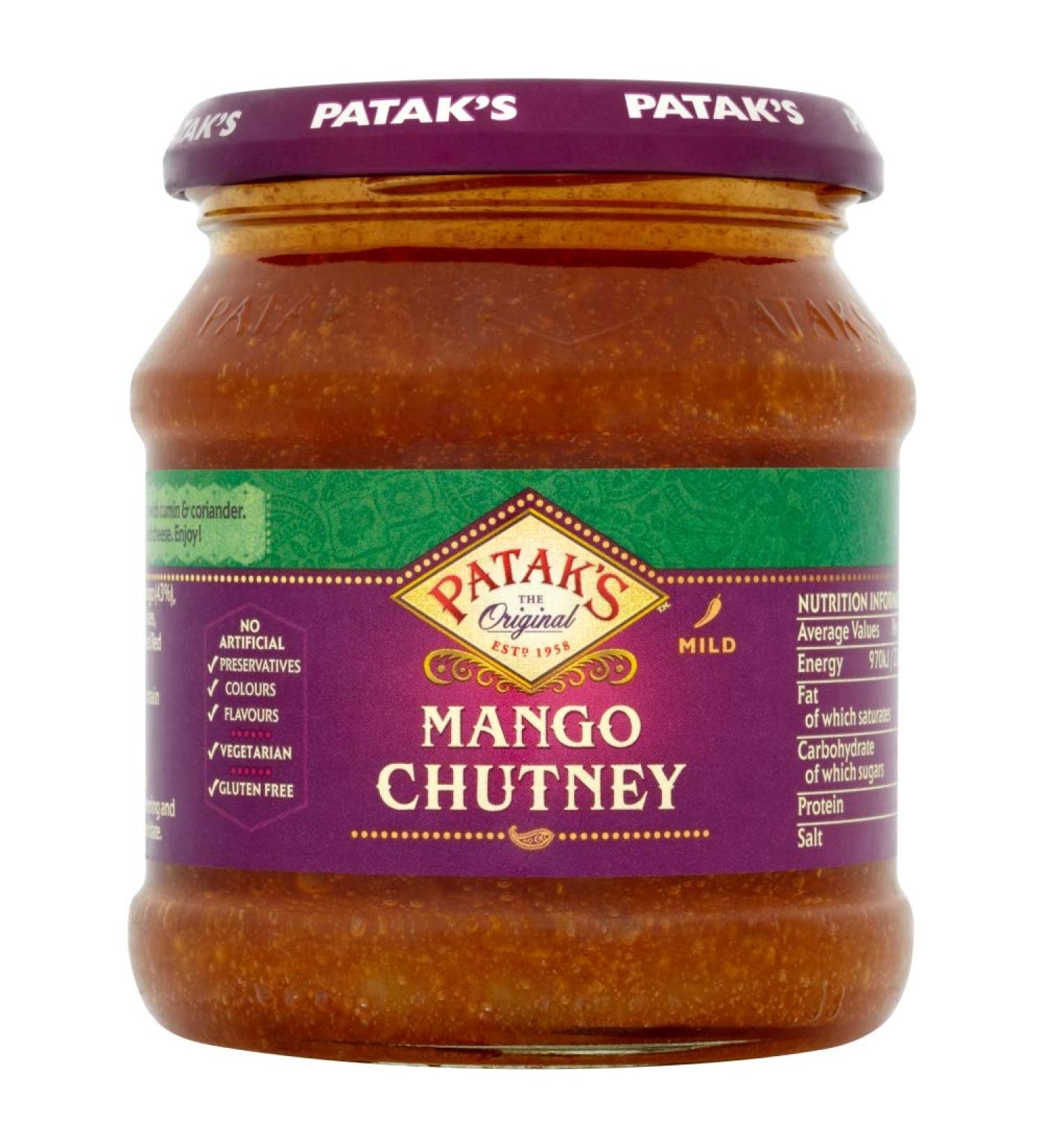 Patak's Mango Chutney 340g - Buy Online on GoSupps.com