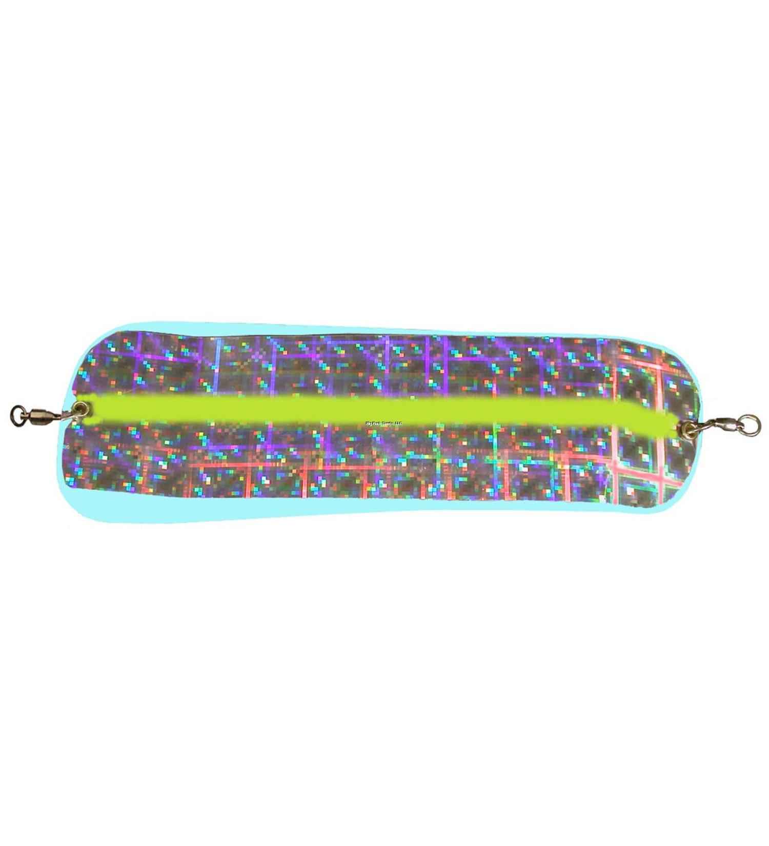 Pro-Troll Fishing Products HotChip 11-Inch Flasher UV Plaid Chartreuse