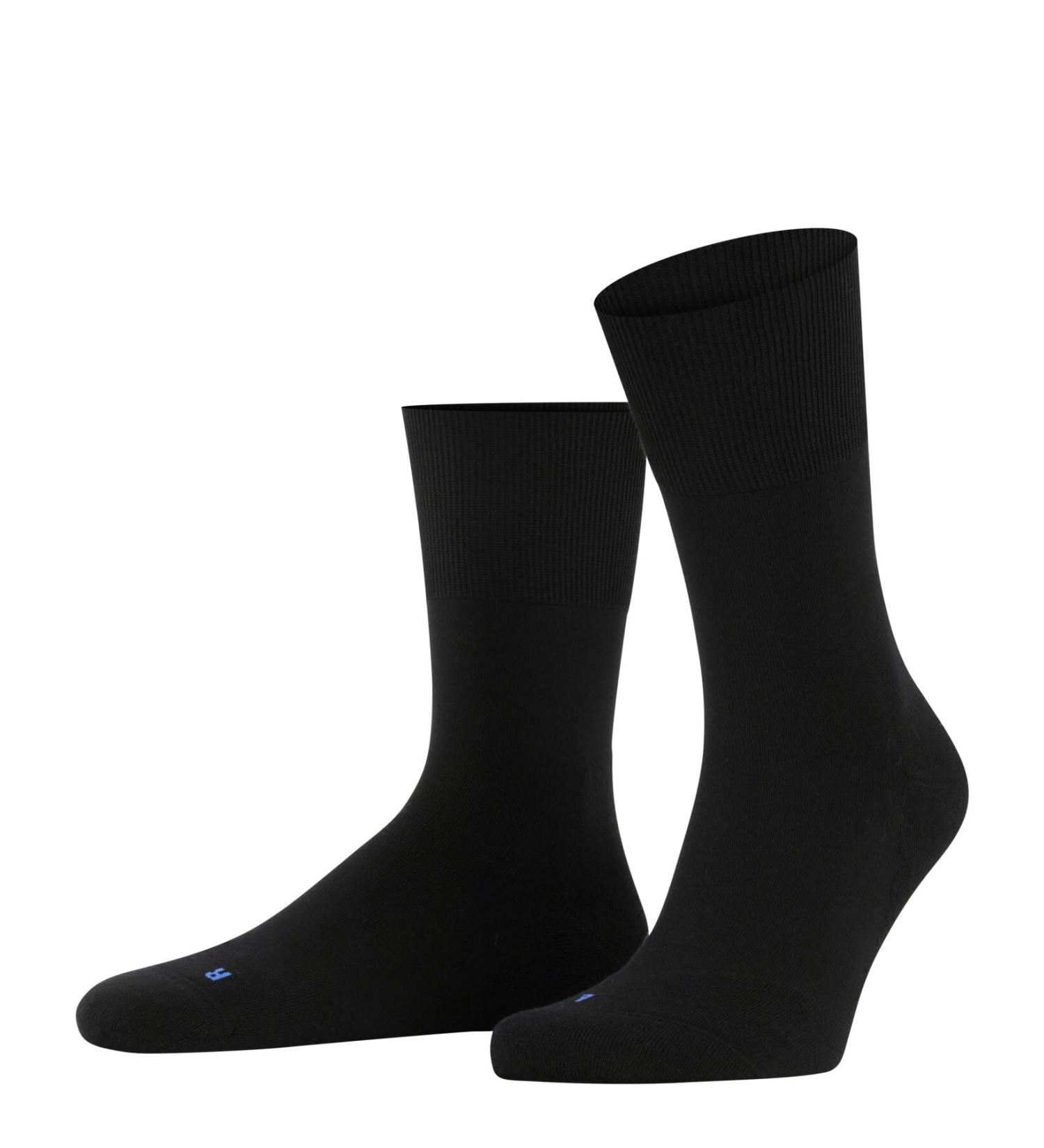 FALKE Unisex Run U SO Cotton Socks - Black (3000) - Size 42-43 | High-Quality International Shipping - Buy Online on GoSupps.com