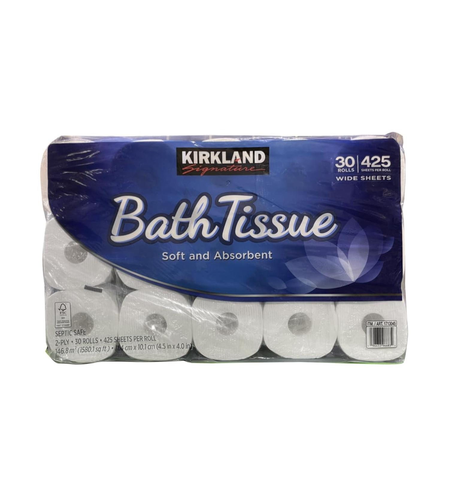 Costco Premium Kirkland Signature Toilet Paper (Bastish) 30 Rolls 1 - Buy Online on GoSupps.com