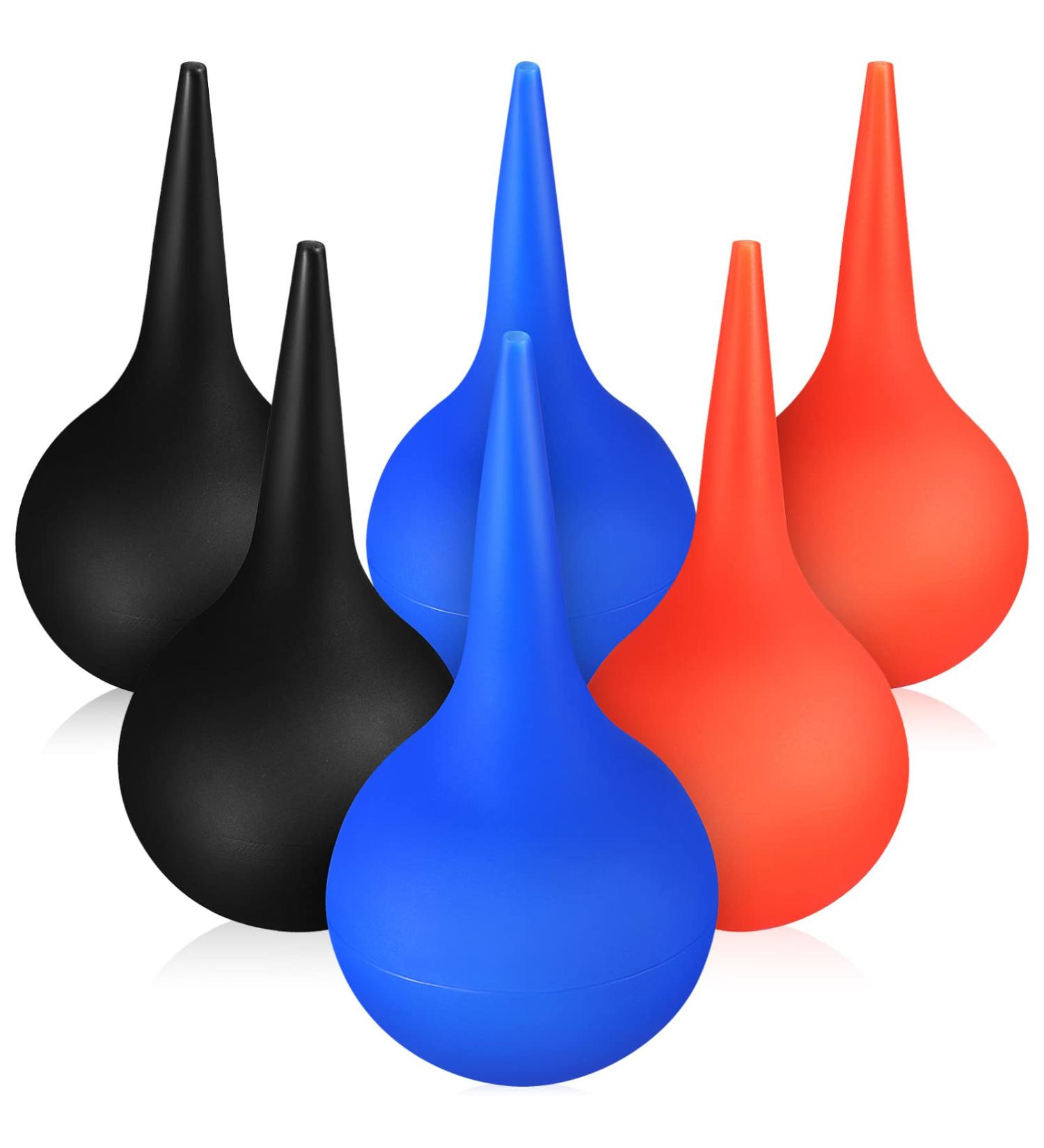 6 Pcs Ear Syringe Rubber Hand Squeeze Bulb for Adults - Ear Cleaning Laboratory Tool - Buy Online on GoSupps.com