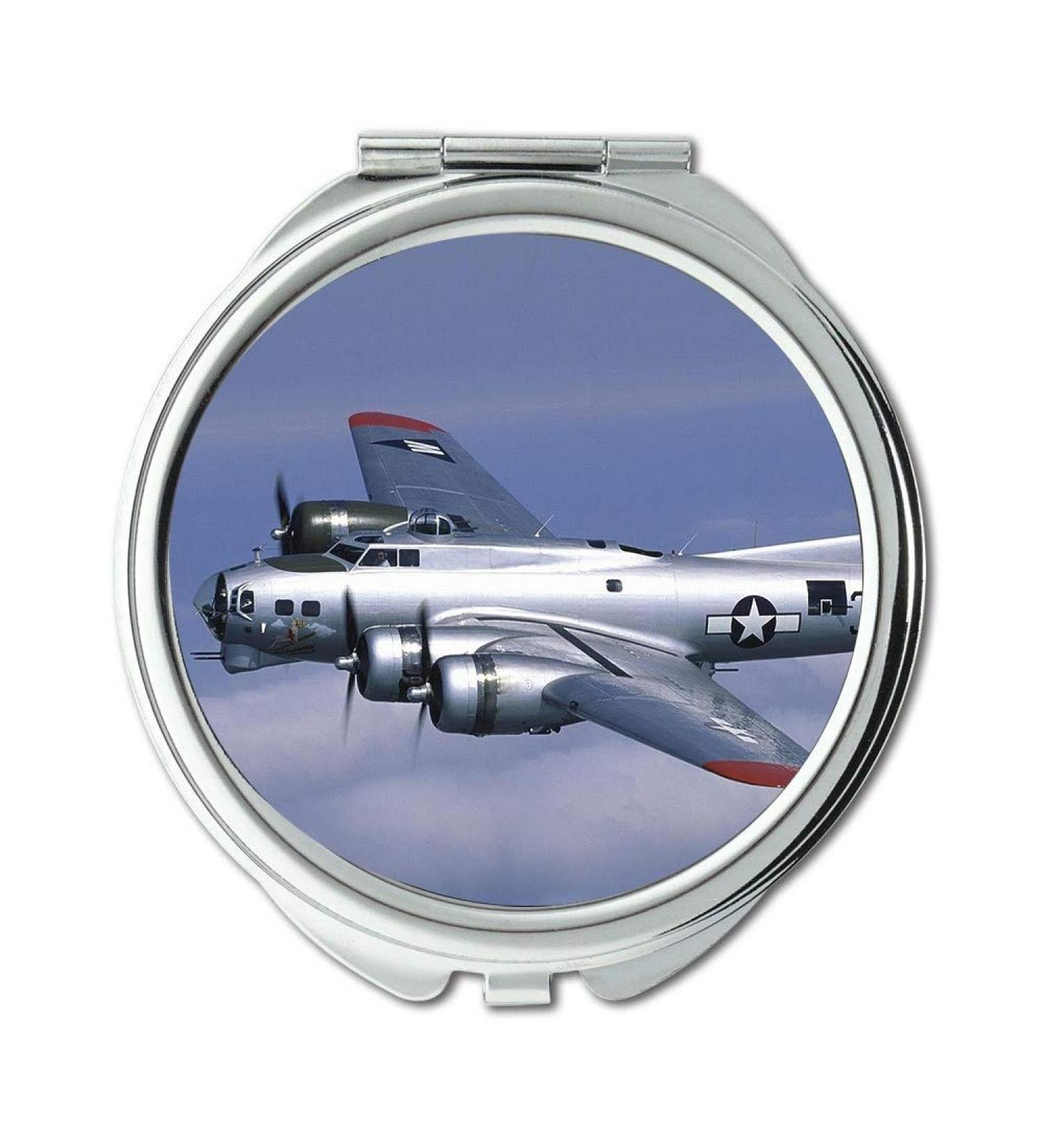 vintage aircraft Mirror Compact Mirror fighter 2 pocket mirror portable mirror - Buy Online on GoSupps.com
