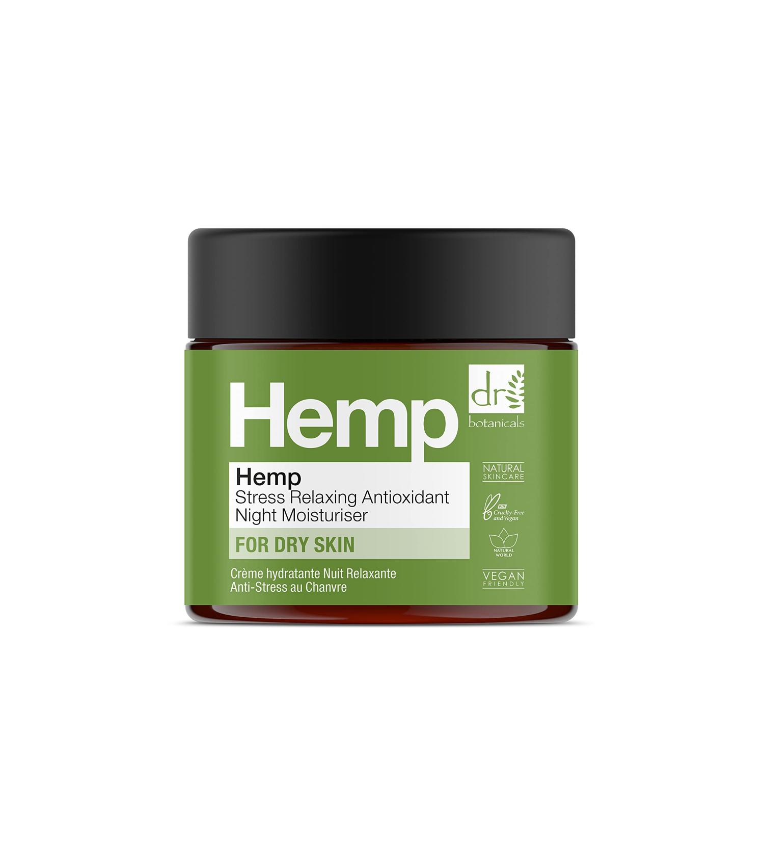 Dr Botanicals - Hemp Antioxidant & Anti-Stress Moisturizing Night Cream - 60ml - Buy Online on GoSupps.com