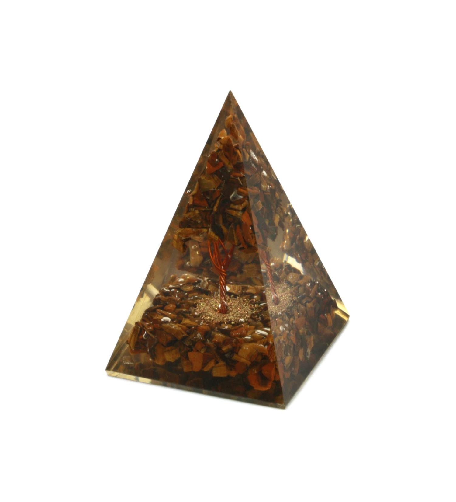 Tiger Eye Tree of Life Orgonite 95mm
