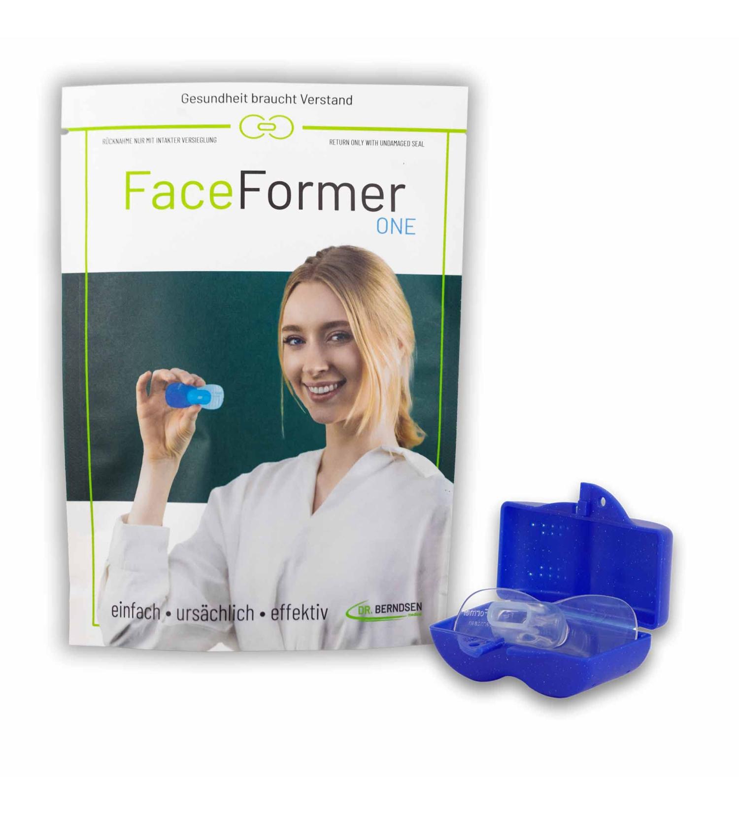 Faceformer One Clear - Free Training App for Sleep Disorders CMD Jaw Pain & Snoring - Original Dr. Berndsen Blue - Buy Online on GoSupps.com