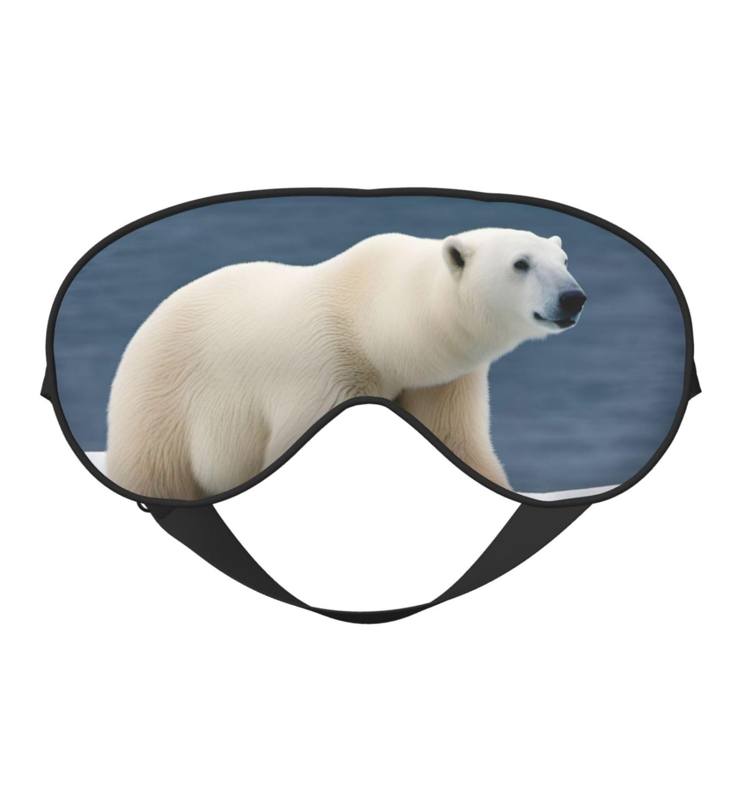SSIMOO Polar Bear Sleep Mask - Adjustable Breathable Eye Mask for Comfortable Sleep | International Shipping Available - Buy Online on GoSupps.com