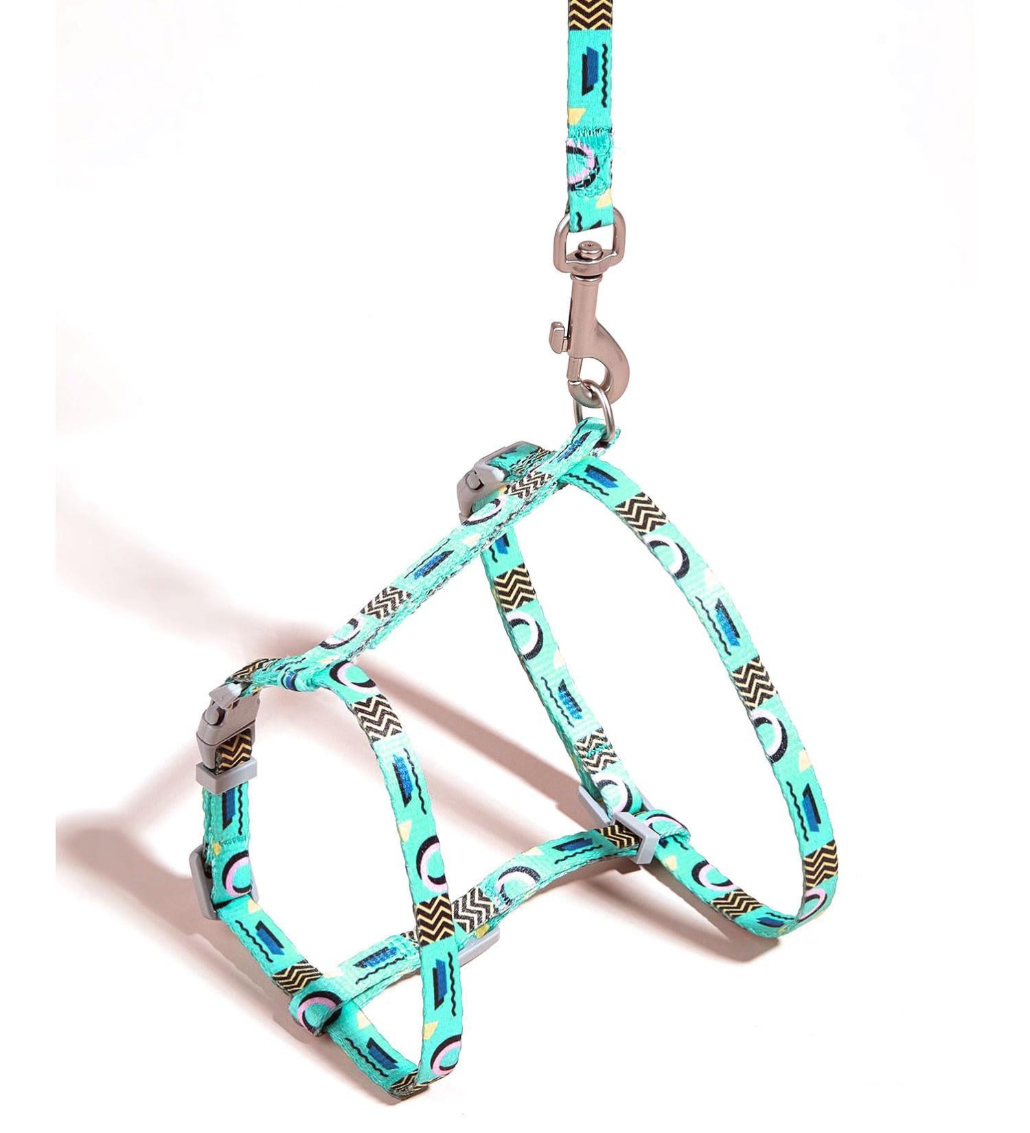 Cat Harness and Leash Set - Comfortable Lightweight Escape Proof Adjustable Cat Harness Walking Travel Kitten Harness for Small Medium Large Cats Green - Buy Online on GoSupps.com