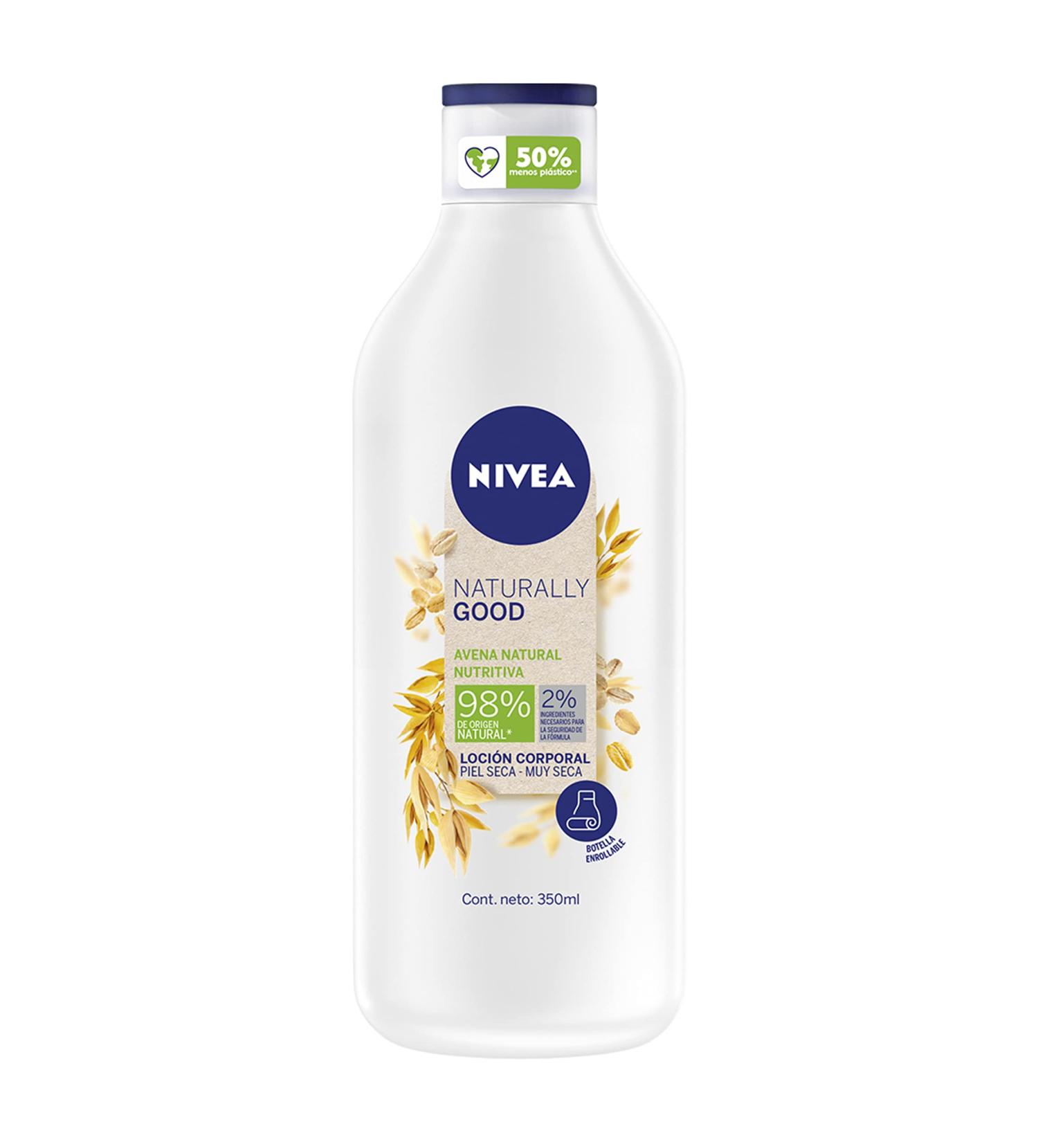 NIVEA Naturally Good Body Lotion for Very Dry Skin - Almond 350ml | Avena Nutritional Care - Hydrating Nourishing & International Shipping Available - Buy Online on GoSupps.com