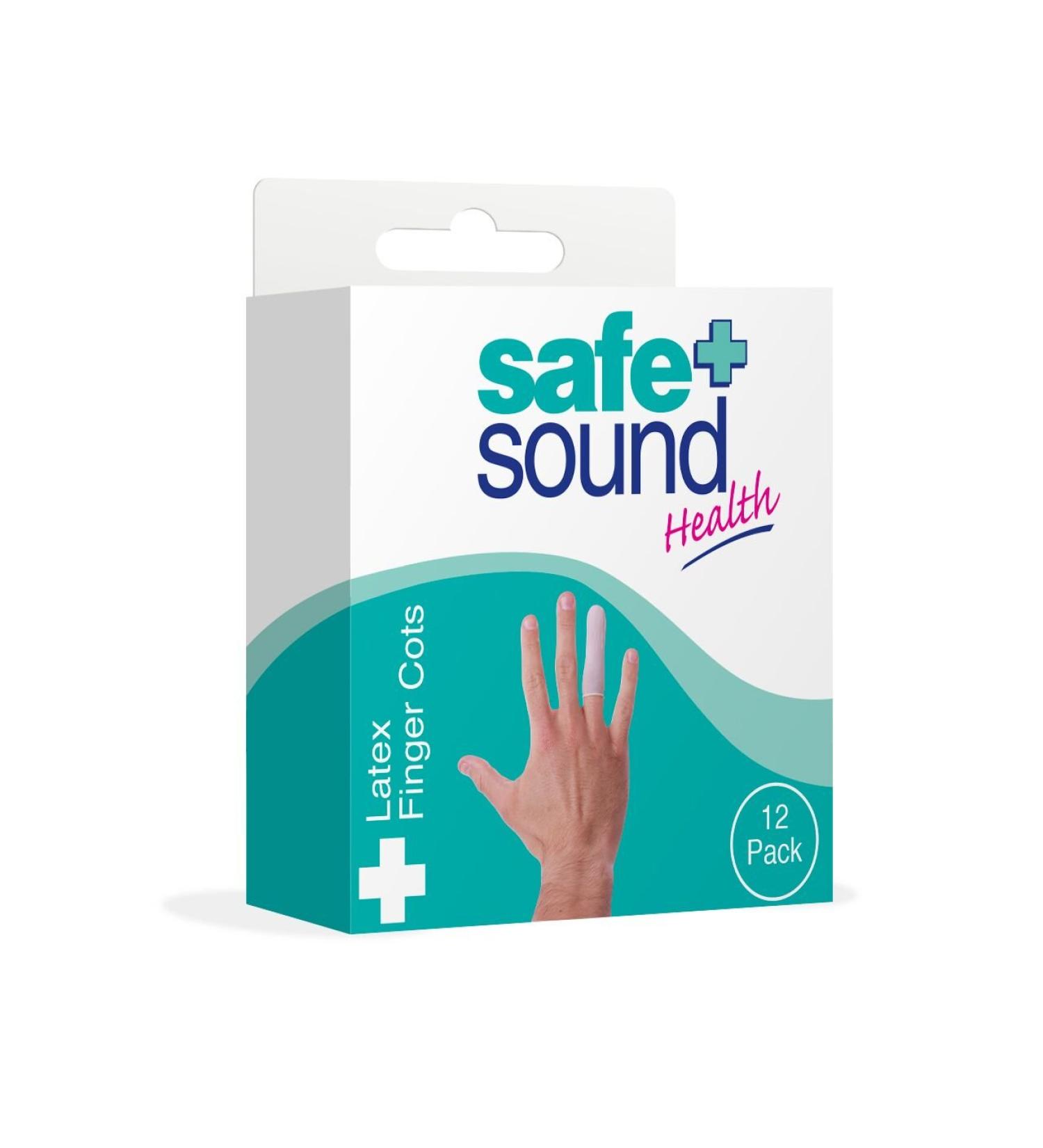 Safe & Sound Latex Finger Cot 12 Assorted Sizes