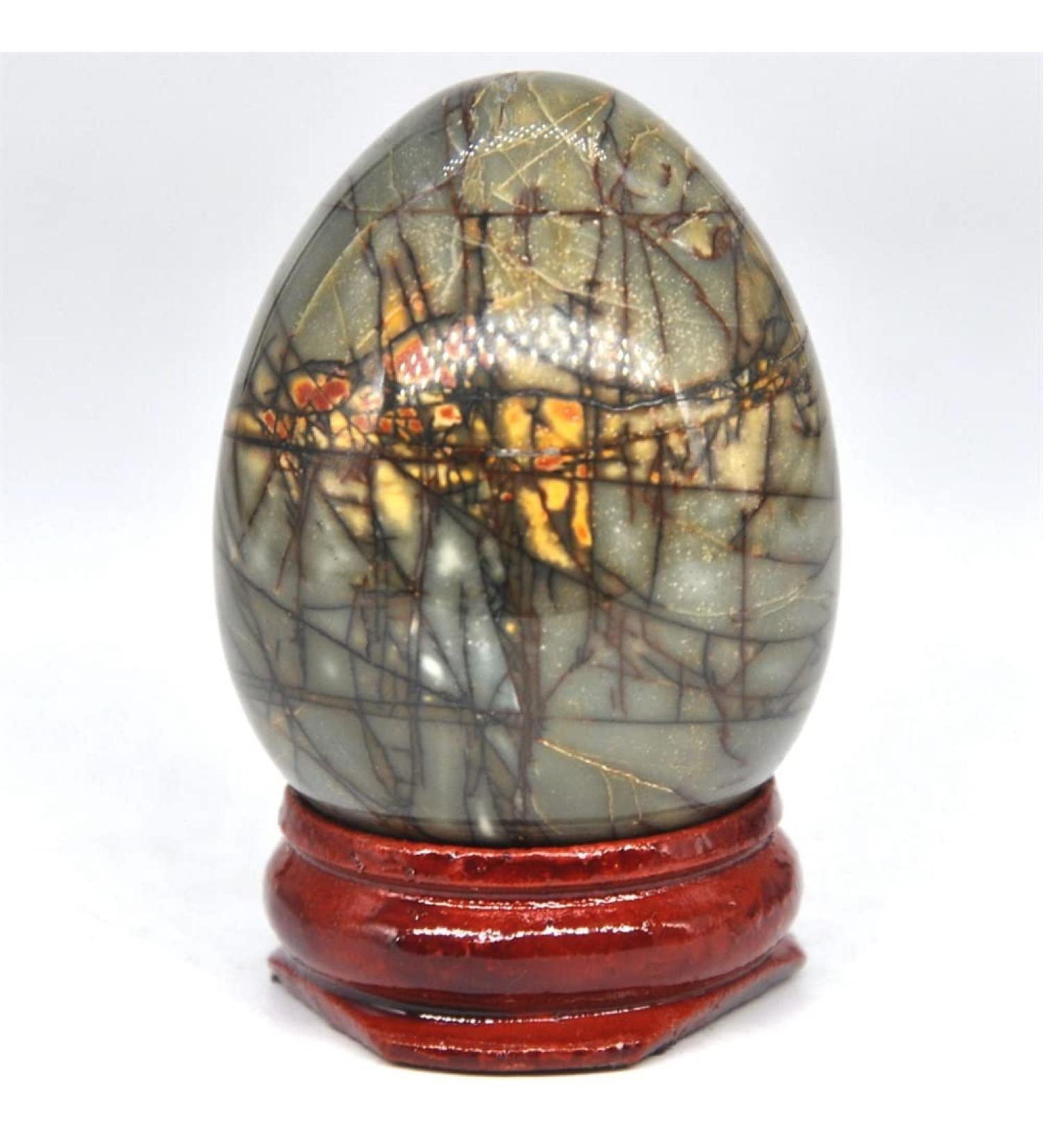 30x40mm Bamboo Jasper Oval Natural Crystal Raw Stones and Minerals FUZEGRDLI - Buy Online on GoSupps.com