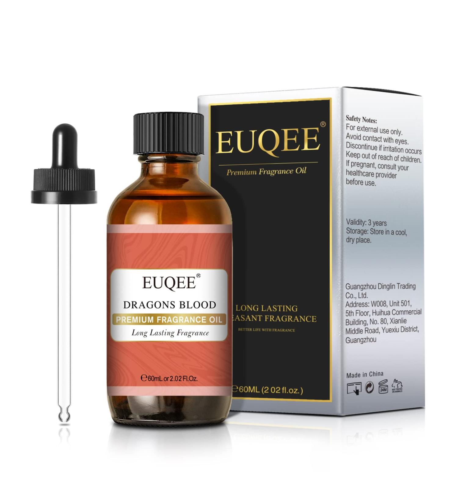 EUQEE Dragons Blood Fragrance Oil 60ml - Premium Grade Aromatherapy Essential Oil for Diffusers and DIY Candle Making - Buy Online on GoSupps.com
