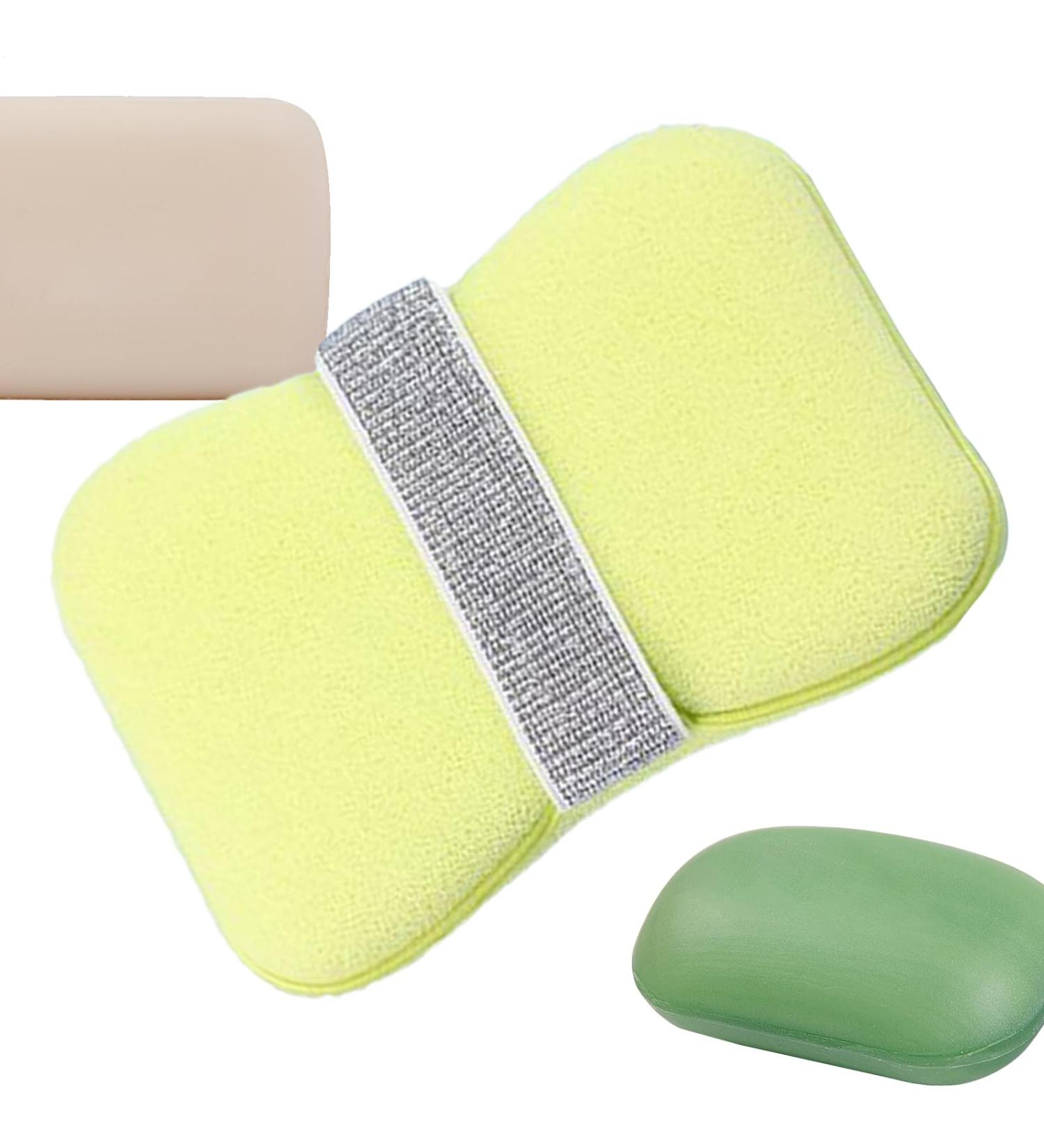  ponge de bain pour le corps | ponges de douche conomiseuses de savon pour femme | Sac porte-savon accessoires salle de bain gommage dos pour adultes toilettes camping voyage lavage Surface Douce et Fine - Buy Online on GoSupps.com