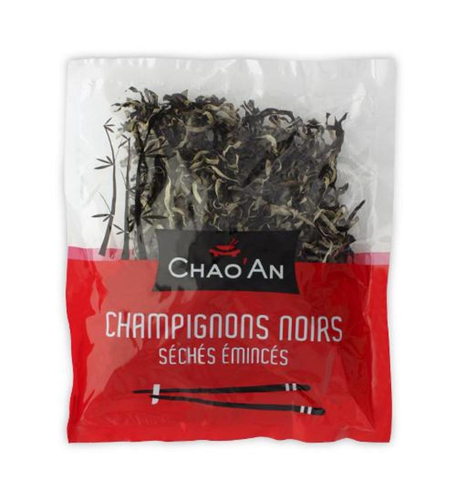 Chao'an Dried sliced black mushroom - 80g bag