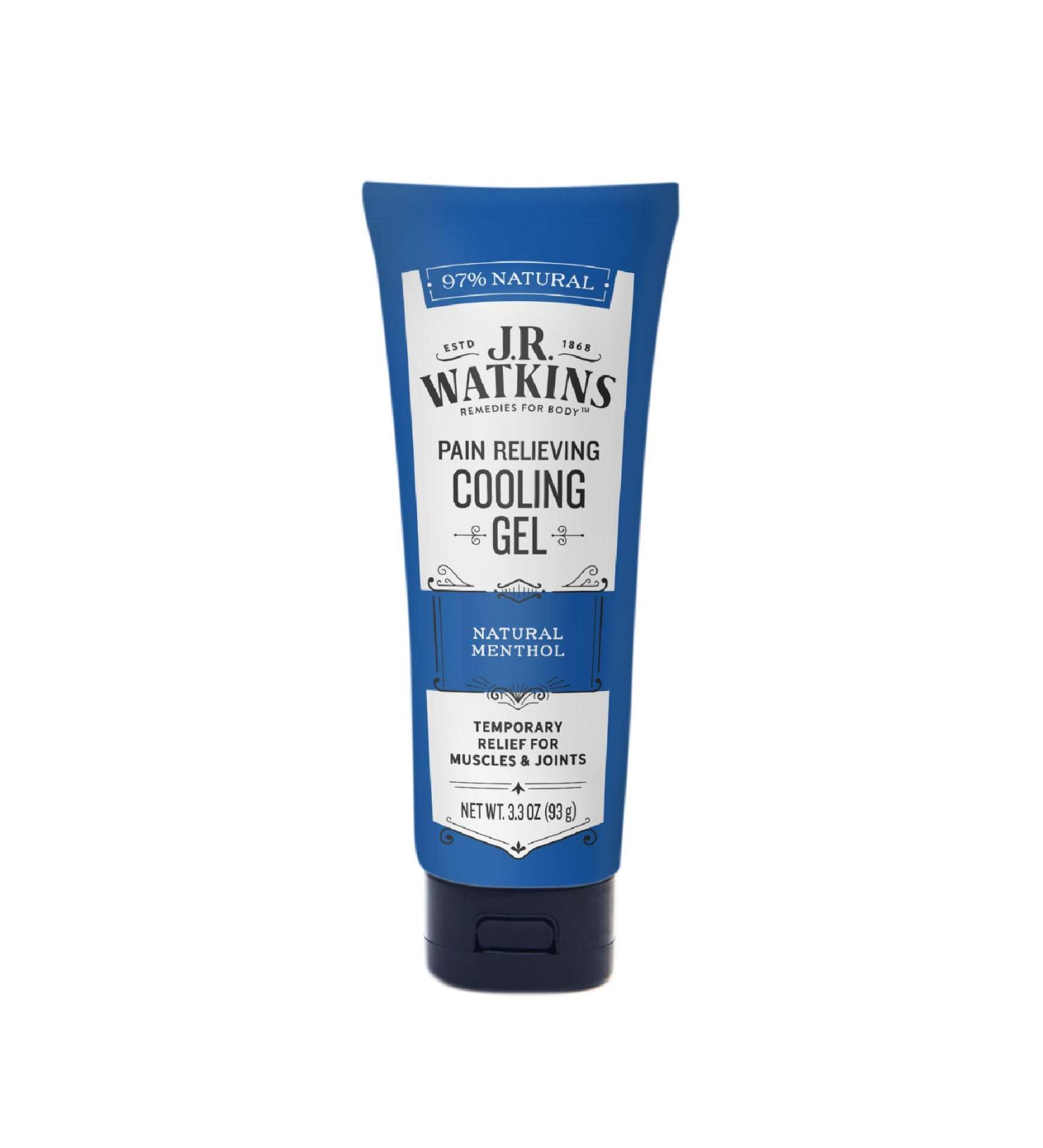 J.R. Watkins Muscle Cooling Gel 3.3 Oz - Soothing Relief for Aches and Pains - Buy Online on GoSupps.com