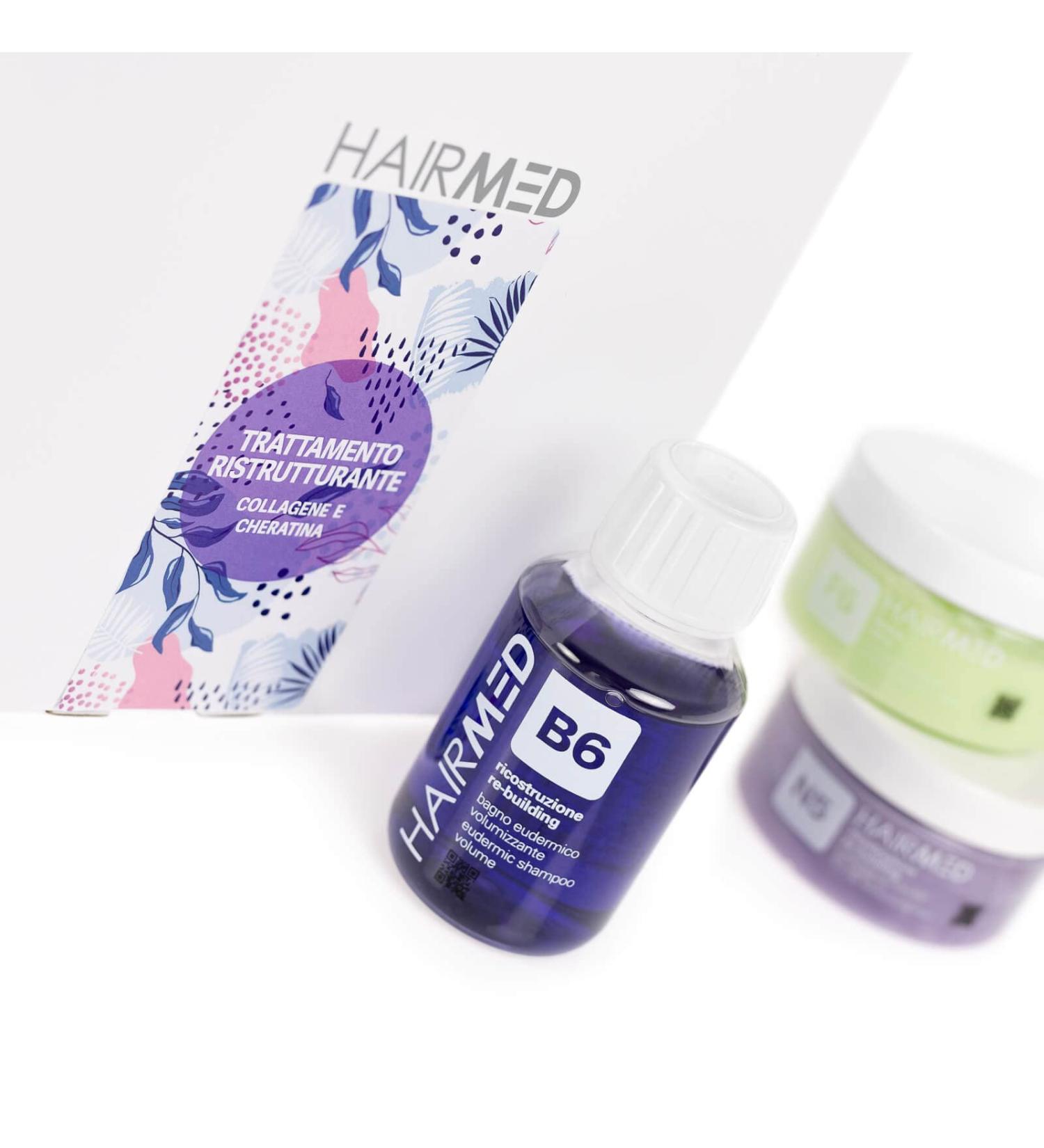 HAIRMED Try Me Box restructuring treatment with keratin for fine and damaged hair 300 ml - Buy Online on GoSupps.com