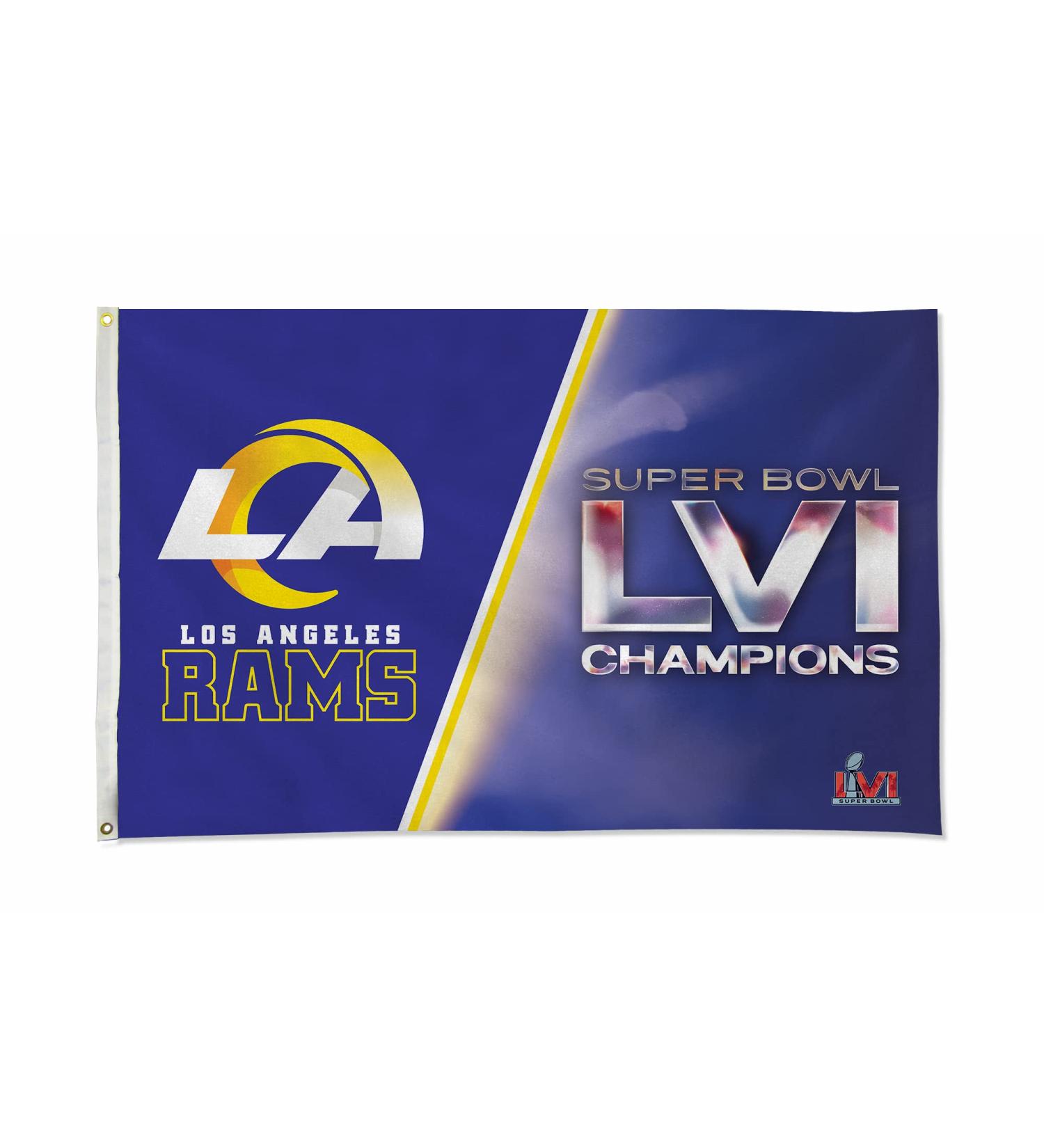Los Angeles Rams 2022 Super Bowl LVI Champions FGB Banner Flag 3' x 5' - Indoor/Outdoor - Buy Online on GoSupps.com