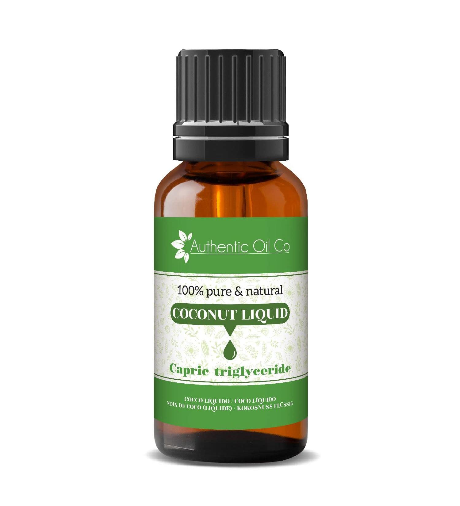 Liquid MCT oil made of coconut purely natural increases the ketone values ideal for bulletproof Coffee Shakes or Salad Keto and Paleo Diet. (10ml)