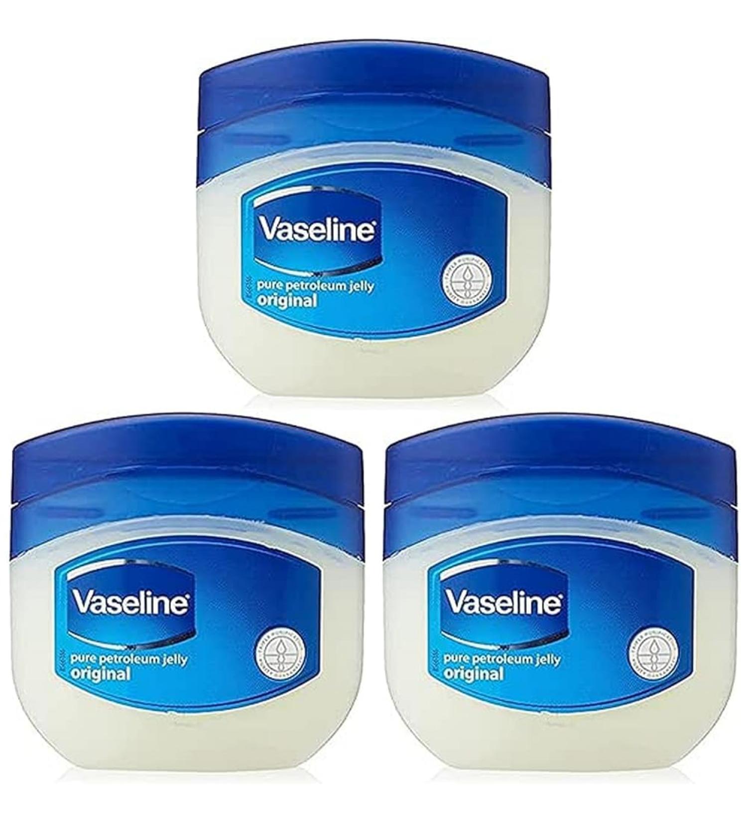 Vaseline Original Pure Petroleum Jelly 50ml 100746803 (Pack of 3) fragrance free 50 millilitre (Pack of 3) - Buy Online on GoSupps.com