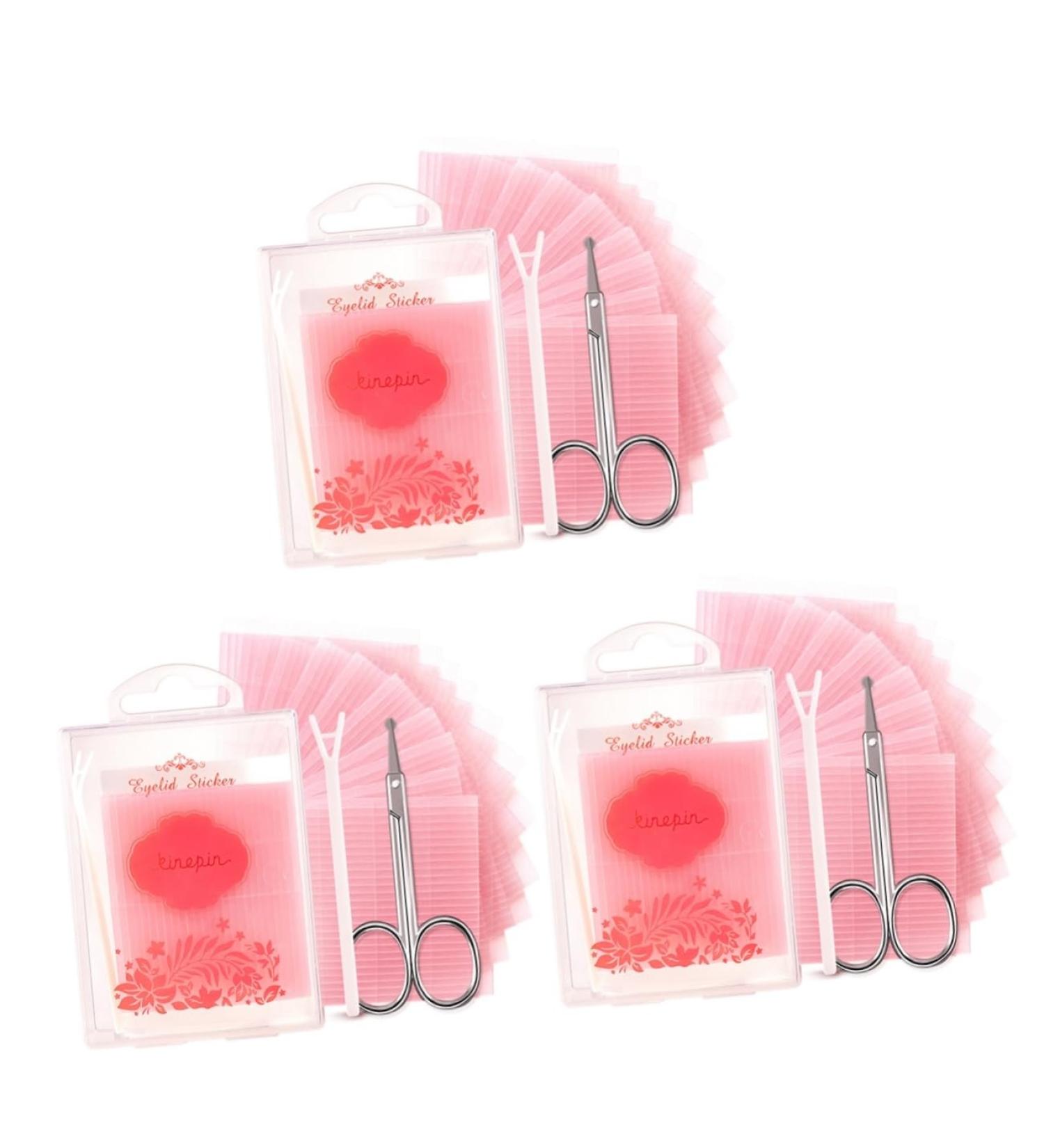 FRCOLOR 3 Sets Double Eyelid Sticker Double Sided Boobtape Double Sided Eyelid Sticker Invisible Eye Stickers 2 Sided Eyelid Sticker Tape Invisible Eyelid Tape Slim Adhesive Tape Pull Wire - Buy Online on GoSupps.com