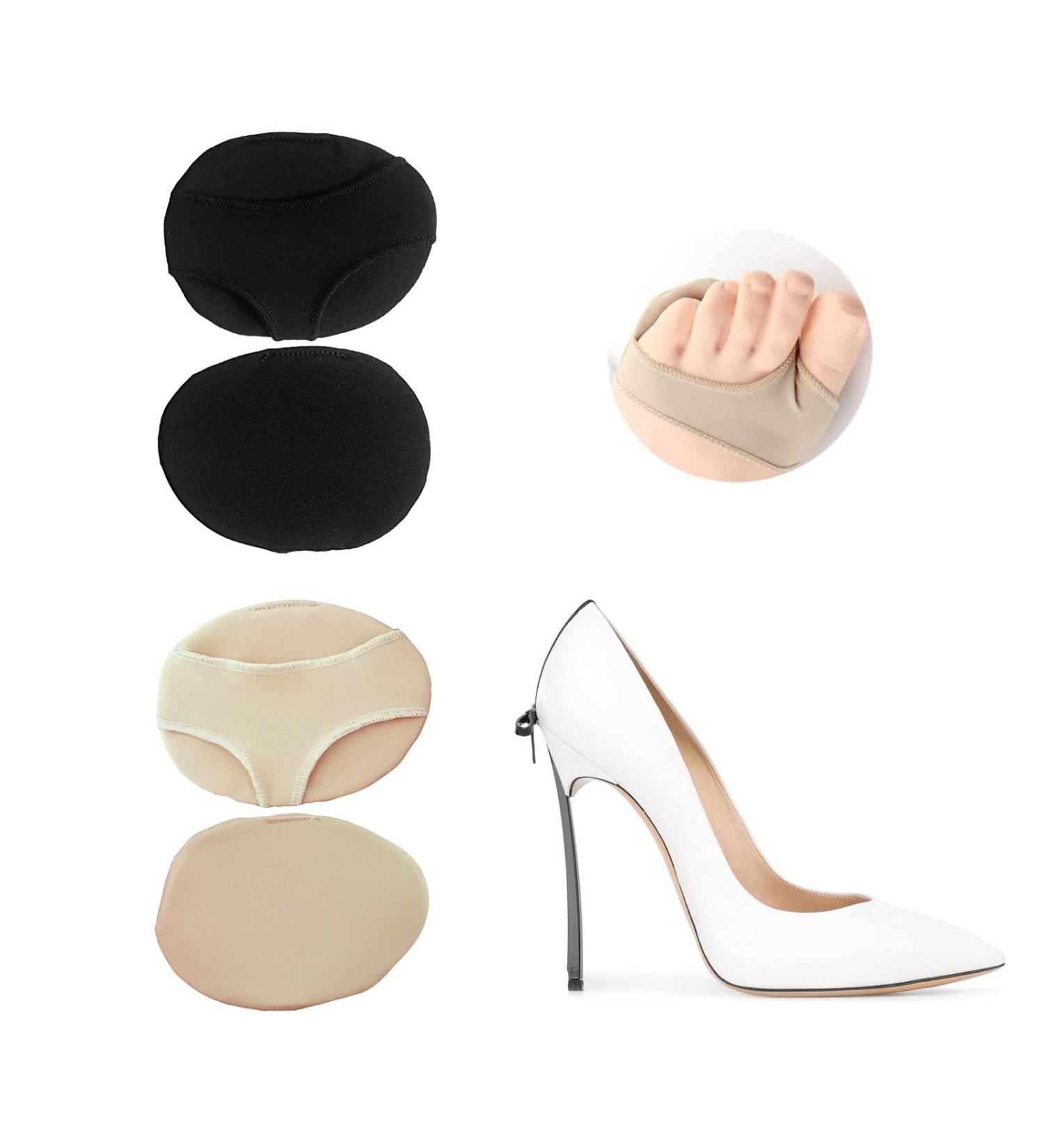 Metatarsal Pads for Women Men - Size 4-8 (4PCS) | Ball of Foot Cushions for High Heel Comfort and Pain Relief - Beige & Black Forefoot Pads - Buy Online on GoSupps.com