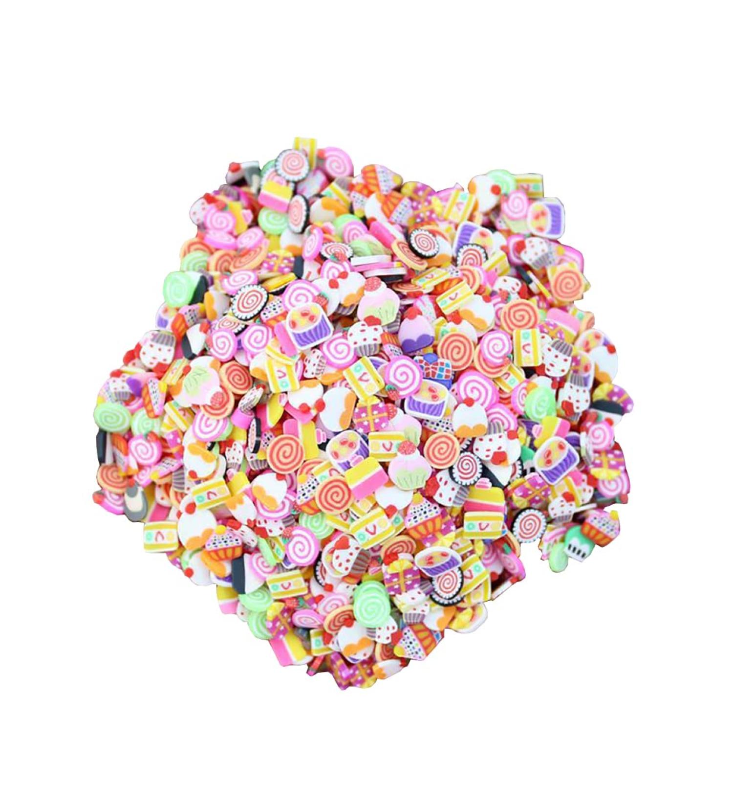 Jihuoo 100g Cute 3D Polymer Nail Art Slices - Christmas Mucus Charms & Craft Accessories for Unique Nail Decorations - Buy Online on GoSupps.com