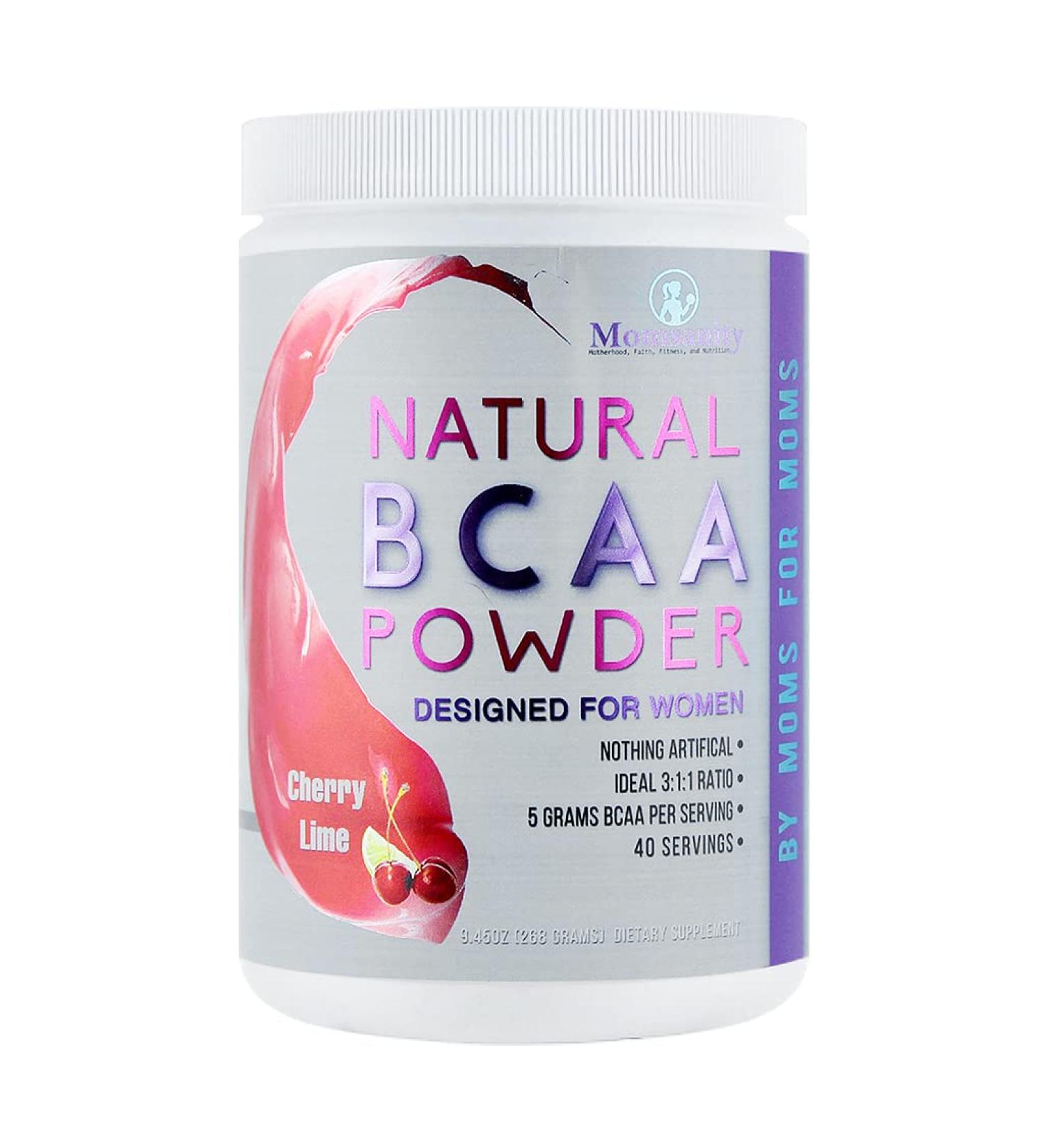 Women's BCAA Powder Preworkout - Sweetened Naturally with Stevia, Erythritol & Monk Fruit - 40 Servings + Free Recipe Guide (Cherry Lime) - Buy Online on GoSupps.com
