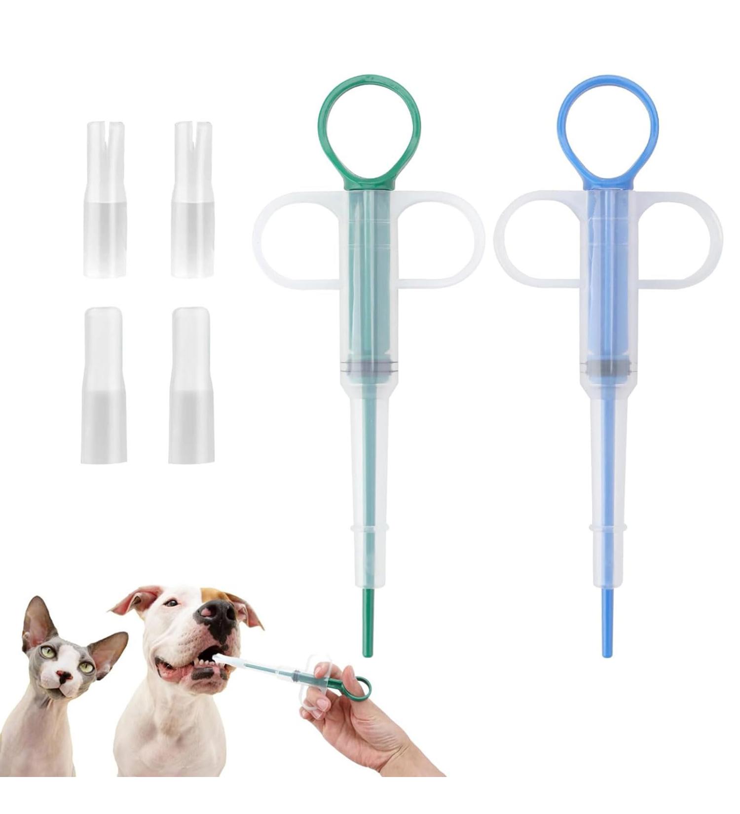 RSYHVG 2 Pieces Pet Pill Plunger Popper Cat Tablet Dispenser for Small Cats Dogs - Medicine Shooter Feeder Soft Tip Tablet Syringe Pusher Animal Silicone Feeder Feeding Accessories (Blue and Green) - Buy Online on GoSupps.com