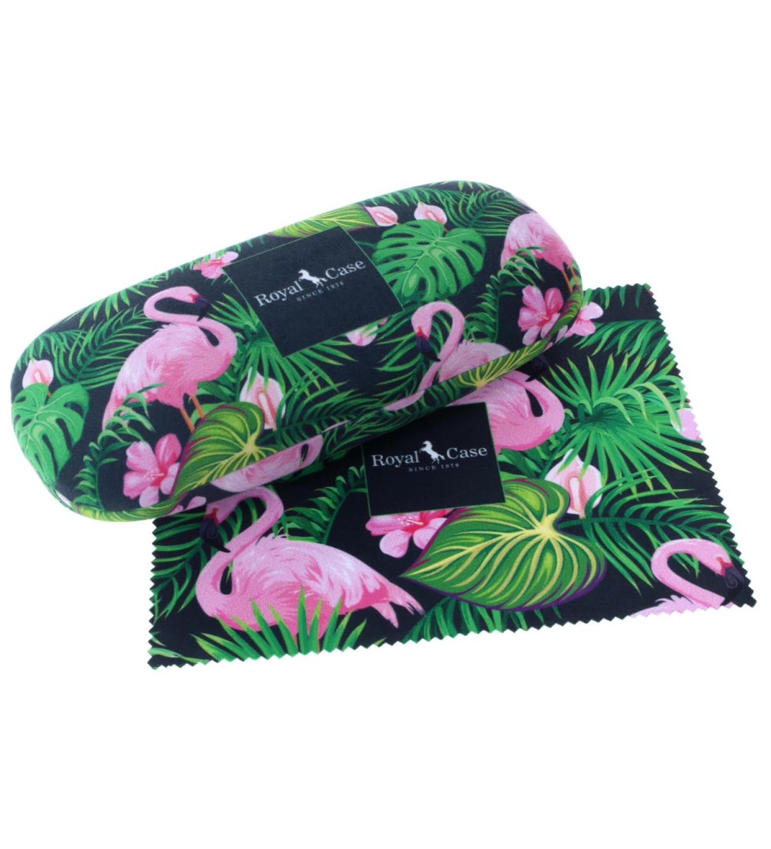 Shop Paule & Knopf Chic Hard Case - Trendy Jungle Motifs & Flamingo Microfibre Cloth | International Shipping Available - Buy Online on GoSupps.com