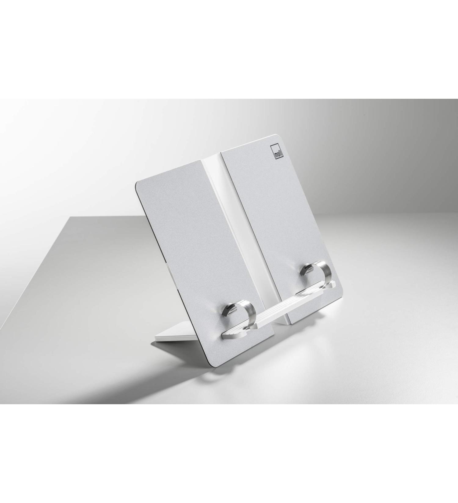 Buy Moll Design Bookend | Foldable Silver Children's Desk Accessory with Integrated Clips | International Shipping - Buy Online on GoSupps.com