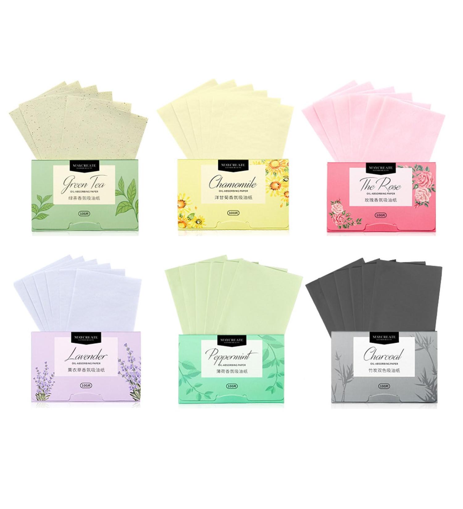600 Sheets Face Blotting Papers Oil Absorbing Sheets Oil Control Paper for Oily Skin Care 6 Colours - Buy Online on GoSupps.com