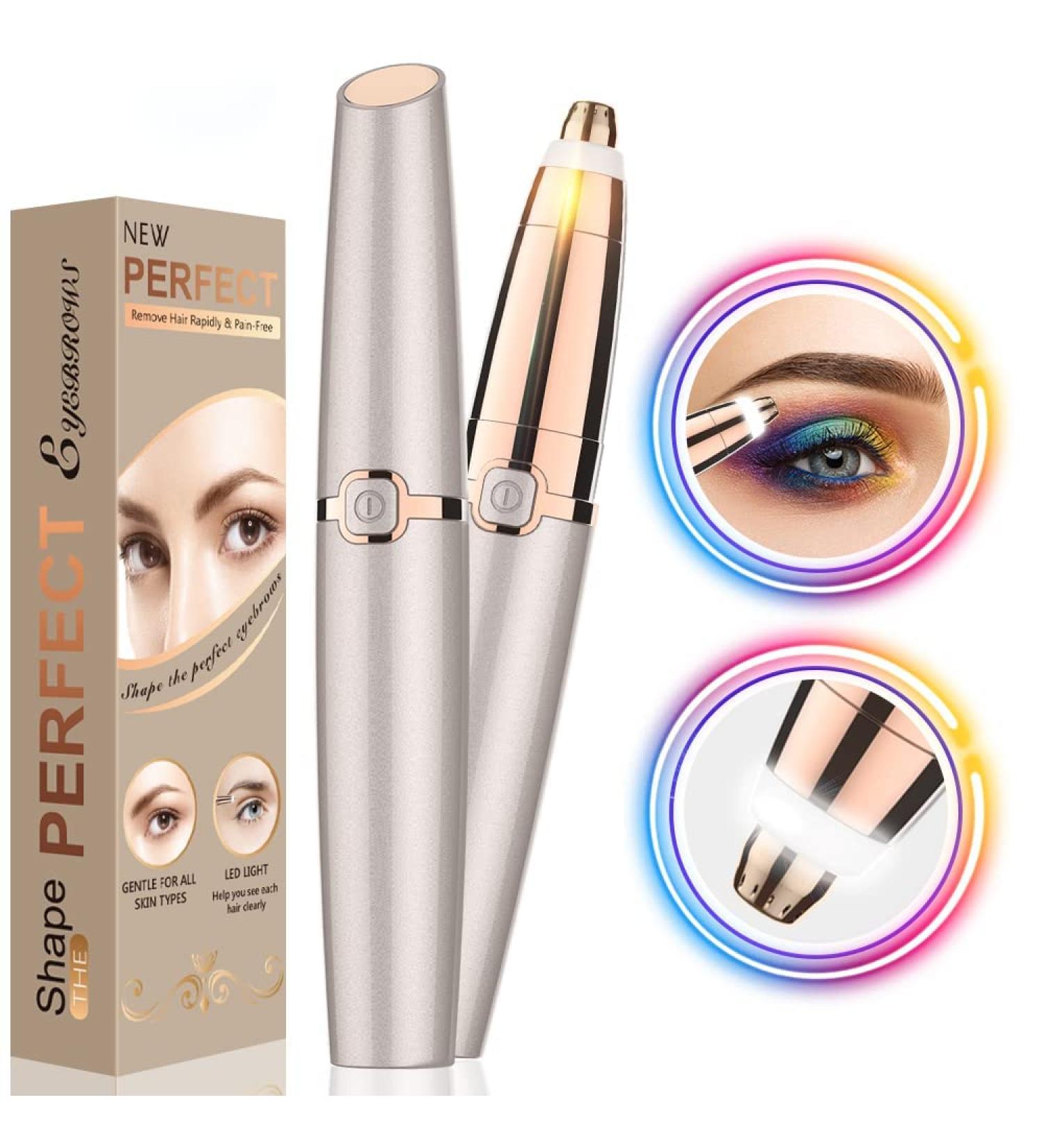 LED Light Eyebrow Trimmer for Women and Men - Painless Hair Removal Pen - Buy Online on GoSupps.com