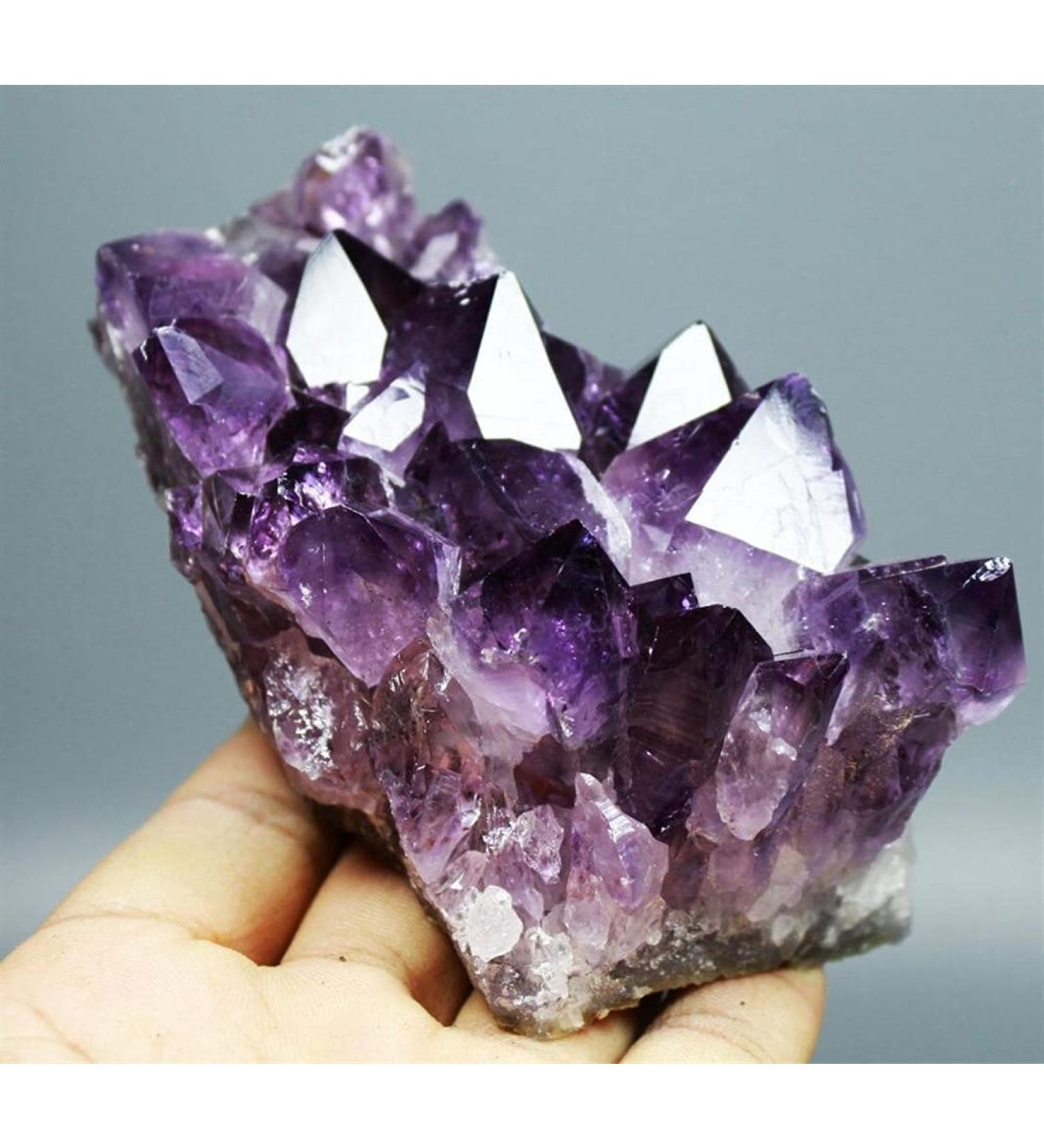 Natural Uruguayan Amethyst GEODE Crystal Purple Specimen Gift (Size : 80-100g) - Buy Online on GoSupps.com