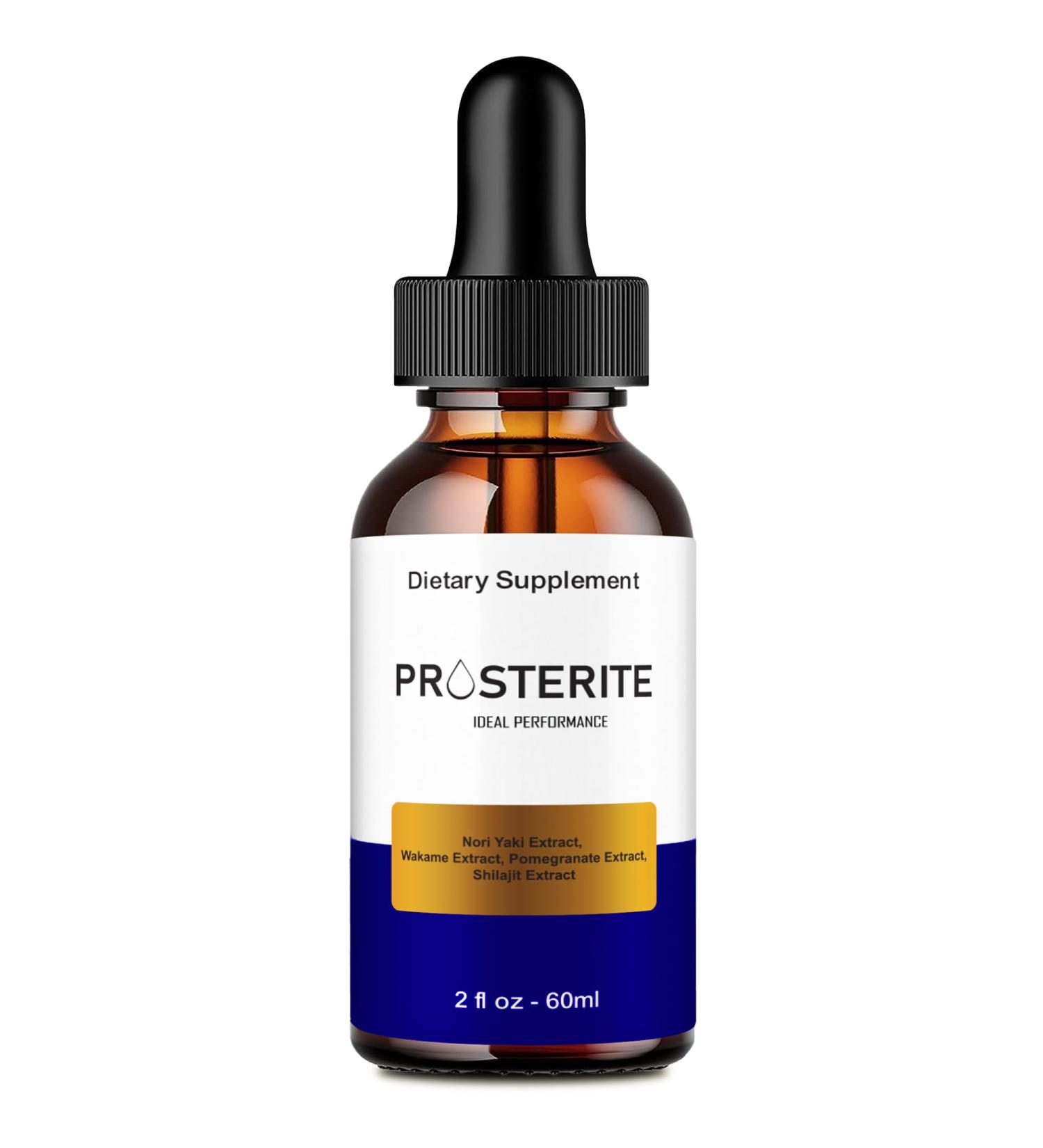 Prosterite Prostate Drops - All Natural Prostate Health Supplement Drops Prosterite Liquid Formula for Urinary and Prostate Care Prostate Relief Supplement for Daily Wellness Reviews (1 Pack) - Buy Online on GoSupps.com