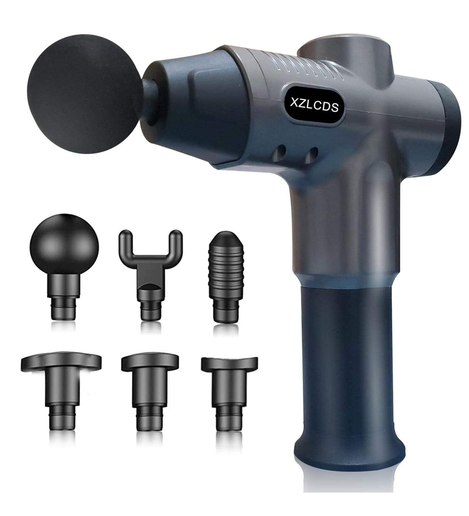 Handheld Electric Massage Gun with 6 Heads & 20 Speed - Deep Tissue Muscle Massager - Buy Online on GoSupps.com