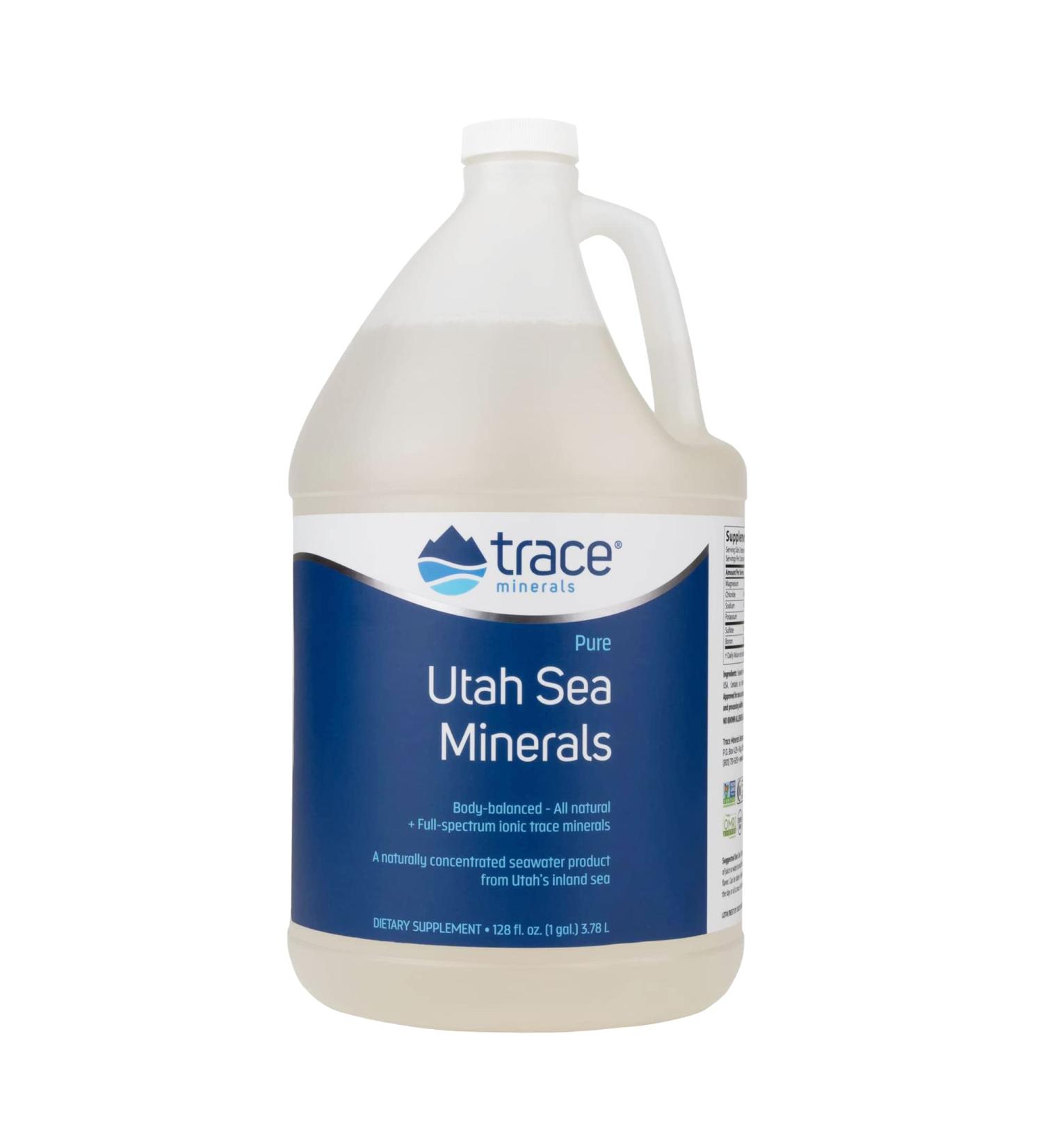 Trace Minerals Utah Sea Minerals - 100% Natural Ocean Derived Supplement - Buy Online on GoSupps.com