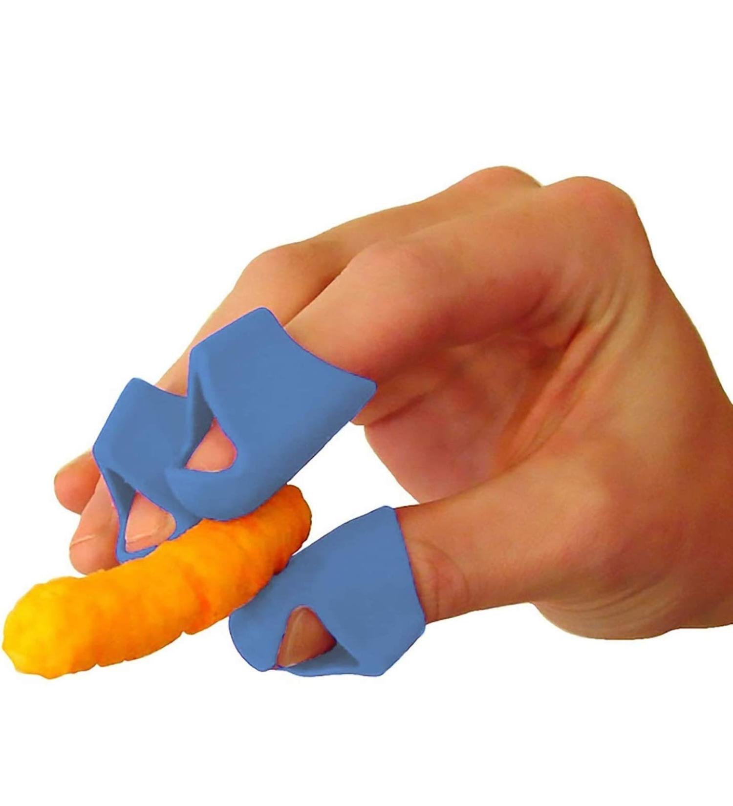 Non-Stick Chip Fingers Tips 3pcs Blue - Finger Protectors for Ultimate Protection - Buy Online on GoSupps.com