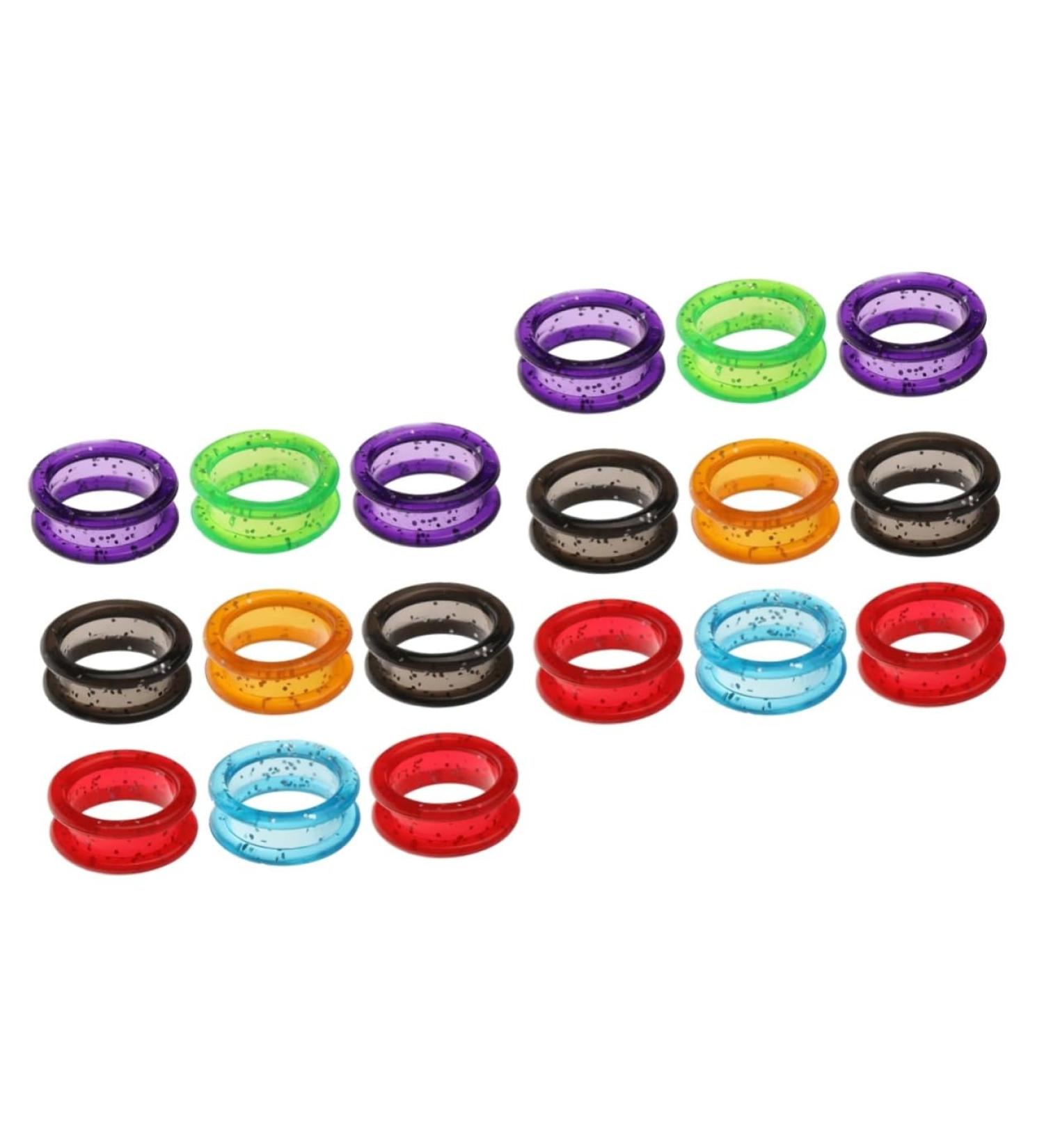 MipCase 18-Piece Non-Slip Silicone Thumb Scissors - Soft Protective Handles for Pet Grooming Stylist Tools - 2.8cm Rings in Assorted Colors - Buy Online on GoSupps.com