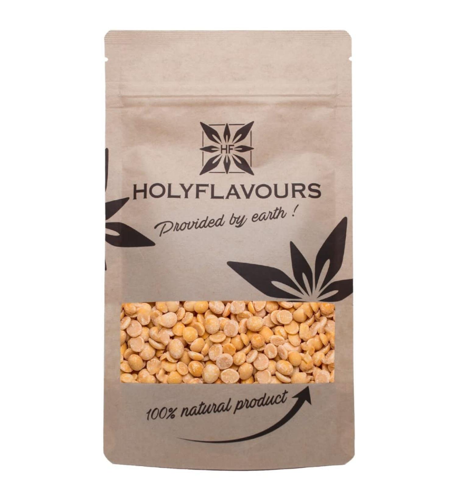 Holyflavours Organic Peeled Soybeans | 100g Natural Superfood | International Shipping Available - Buy Online on GoSupps.com