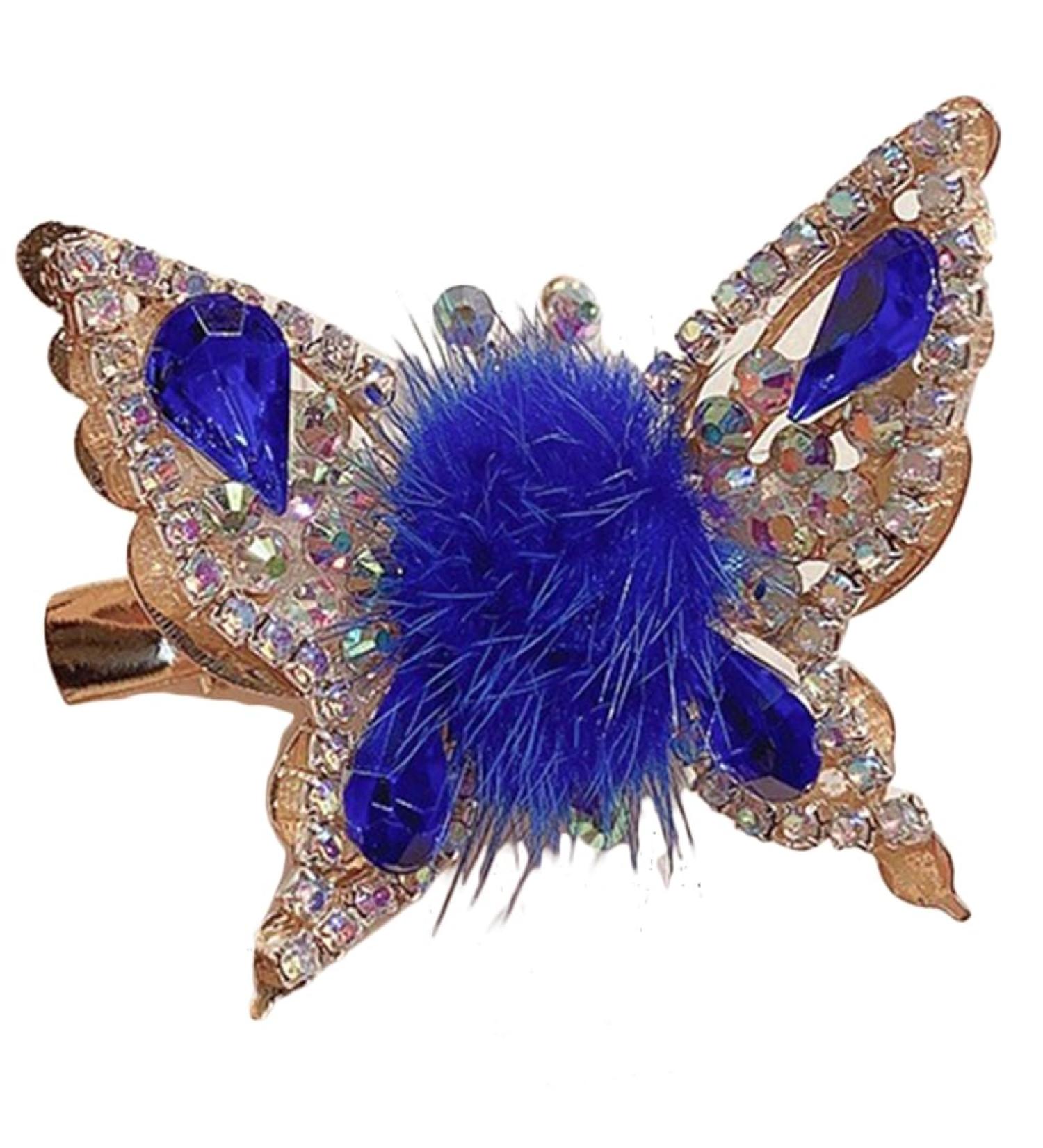 Limtula Hair Clip for Girl Children Women Elegant Hairpins Butterfly Hair Barrettes Lady Girls Headdress Accessories Royal Blue - Buy Online on GoSupps.com