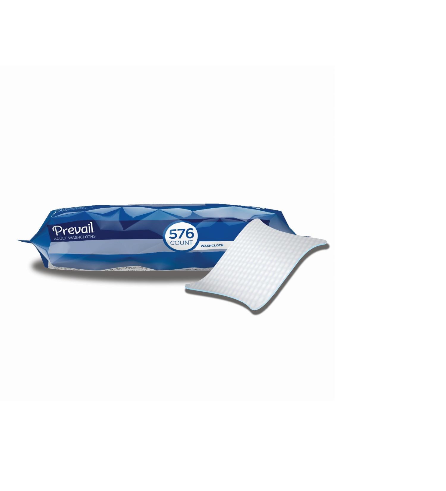 Prevail Scented Washcloths Large Tub 12x8 96 Count - Pack of 6 | Convenient and Refreshing Cleansing Wipes - Buy Online on GoSupps.com