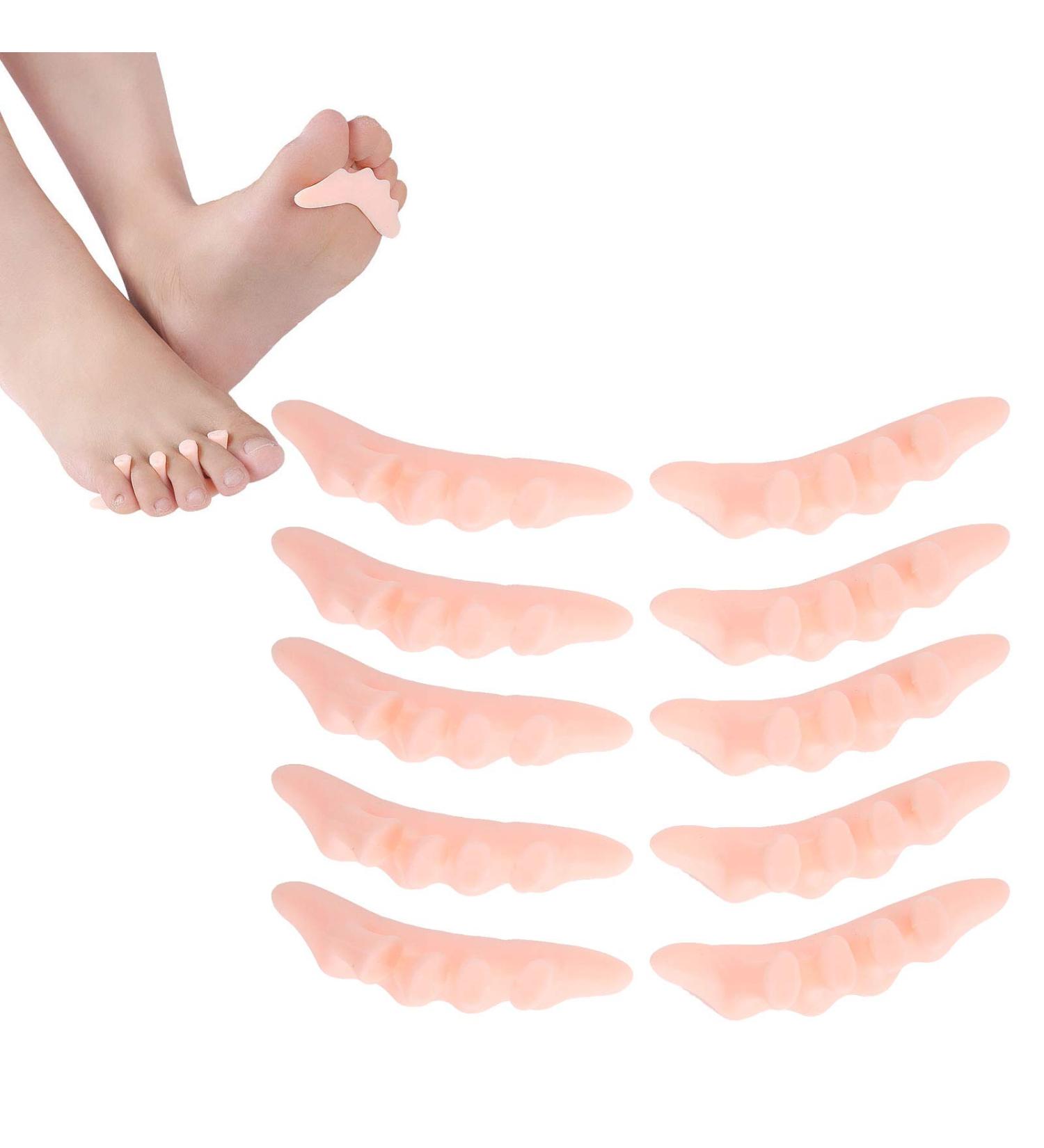 Bunion Corrector - 5 Pairs Toe Separators for Women | SEBS Hammer & Mallet Toe Relief - Buy Online on GoSupps.com