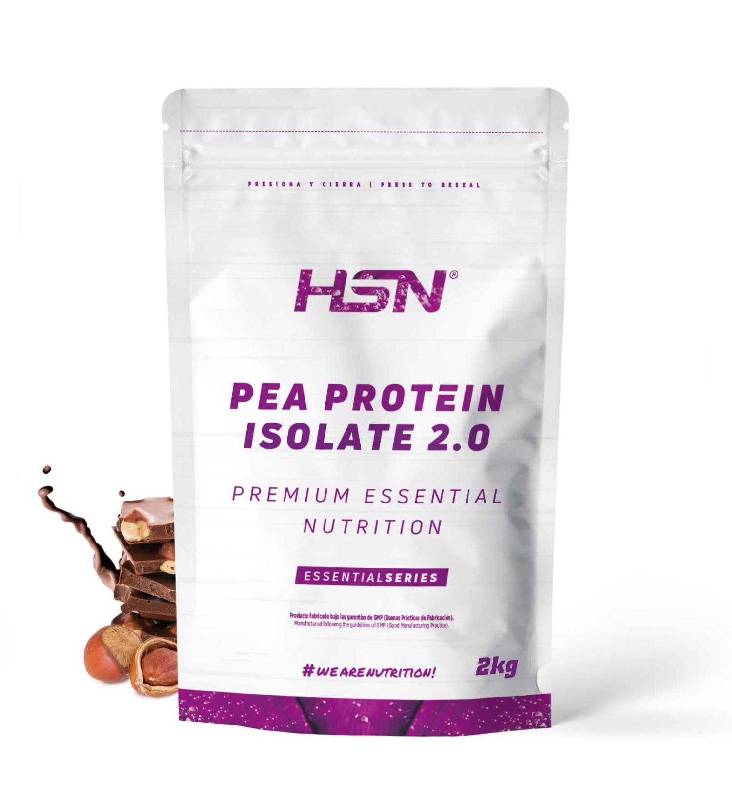 HSN HSN Isolated Pea Protein | Chocolate Hazelnut Flavour 2kg 67 Takes Per Pack | 100% Vegan | Pea Protein Isolate | Non-GMO G - Buy Online on GoSupps.com