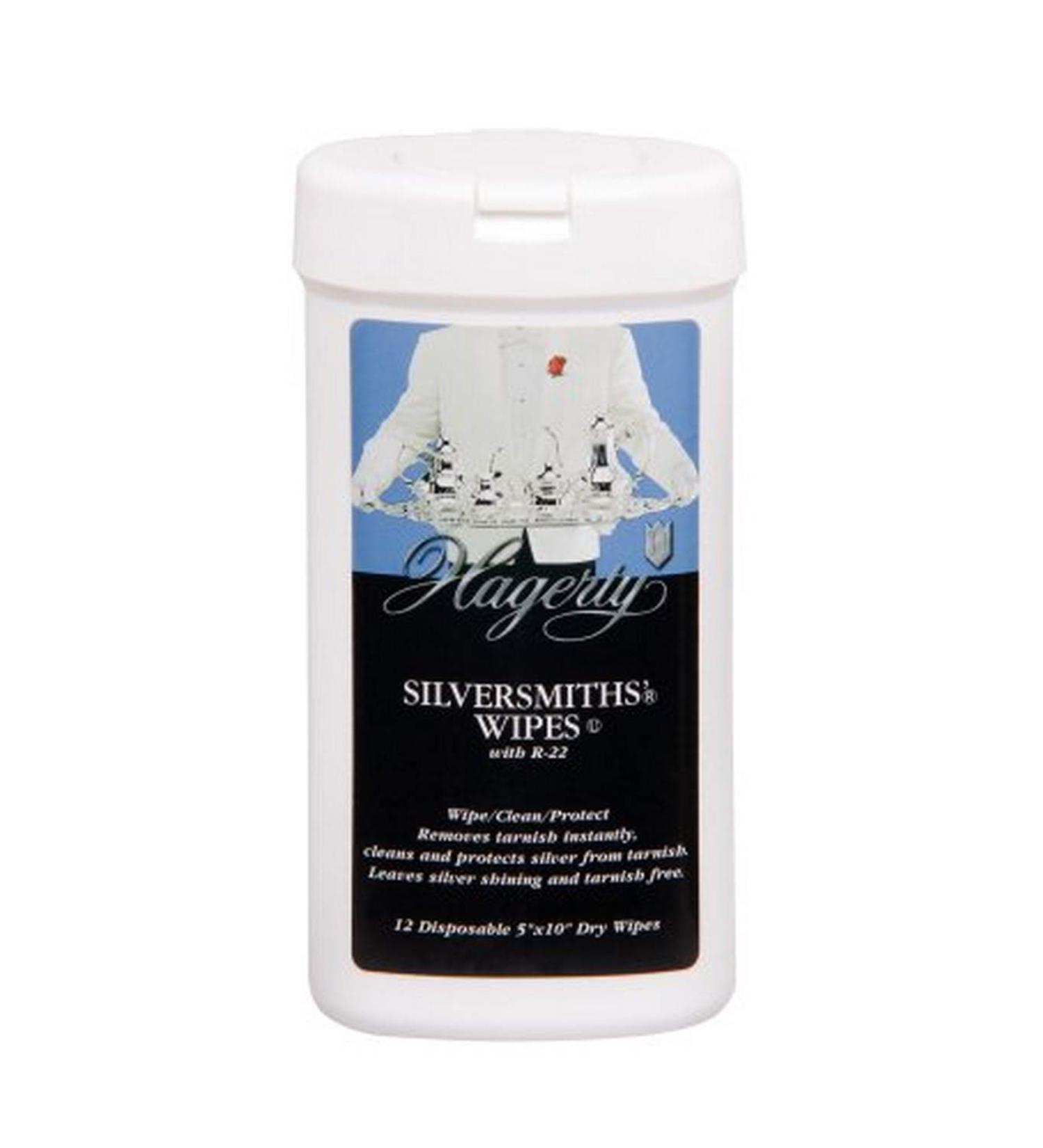 Hagerty 15740 5-by-10-inch Silversmiths' Wipes 12 Disposable Wipes White