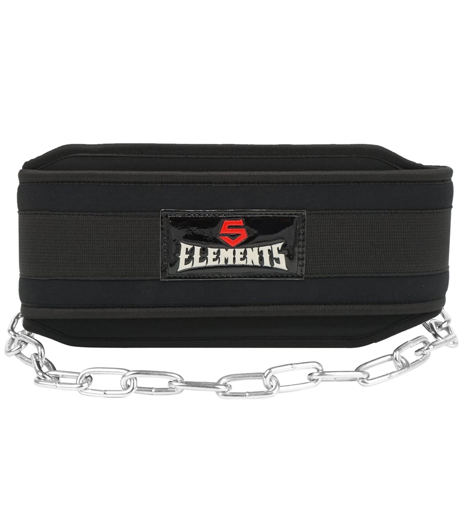 5 Elements Fitness Dip Belt with Chain - Ultimate Dipping & Pull Up Belt for Men & Women | CrossFit Weightlifting & Bodybuilding Training Gear - Buy Online on GoSupps.com